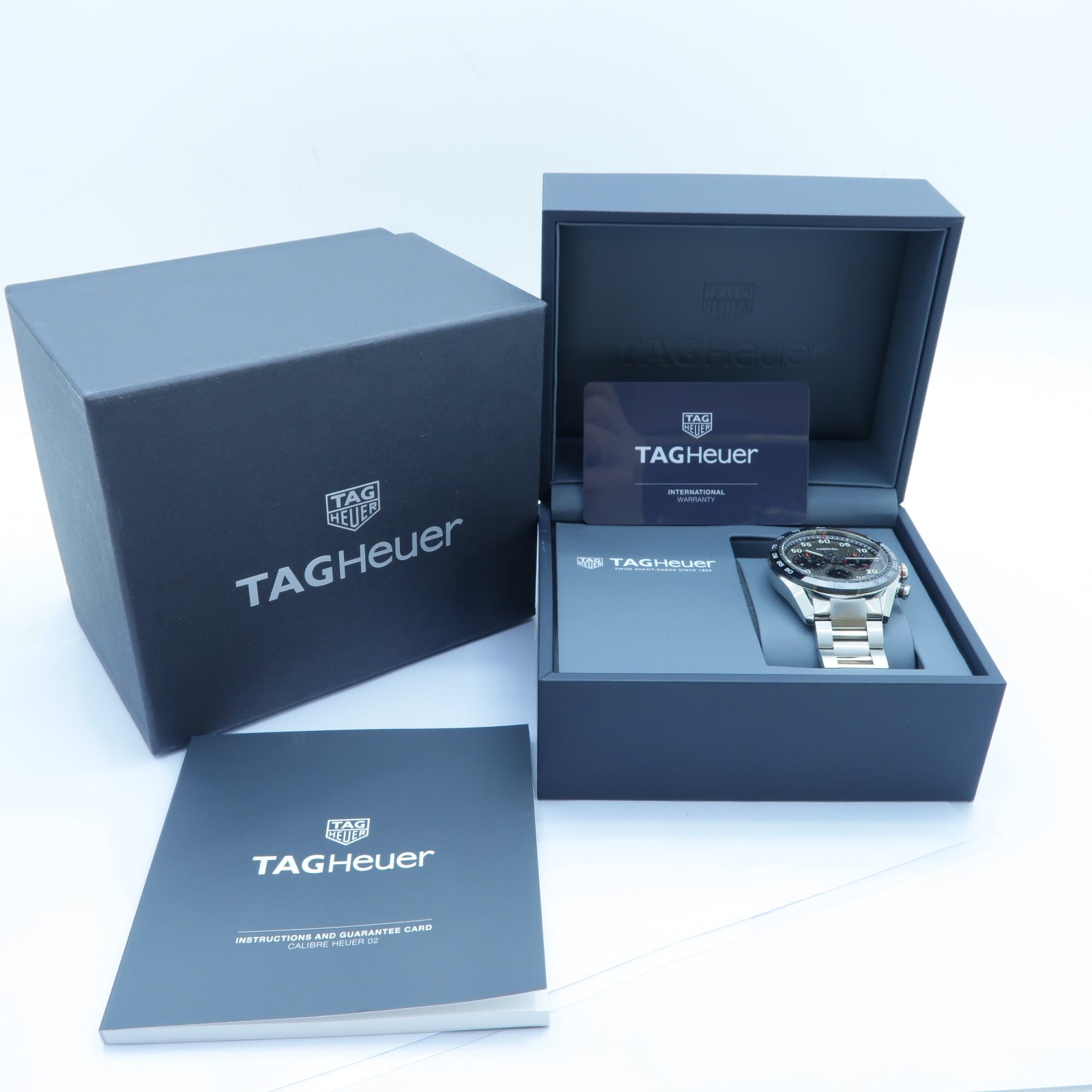 TAG HEUER Carrera Chronograph不鏽鋼手錶深灰色