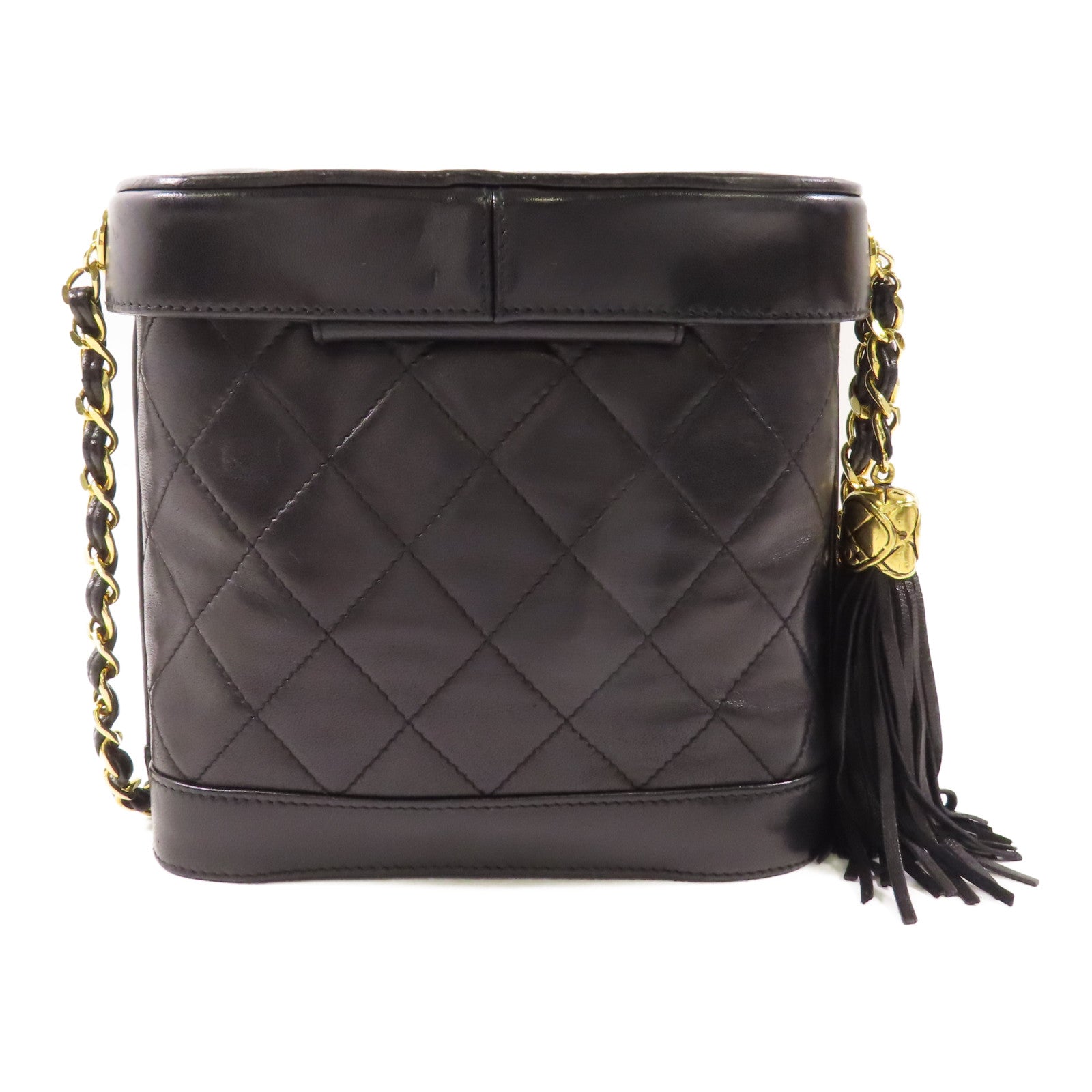 CHANEL 【激減優惠】羊皮皮革Vintage Shoulder金扣鏈帶肩背袋