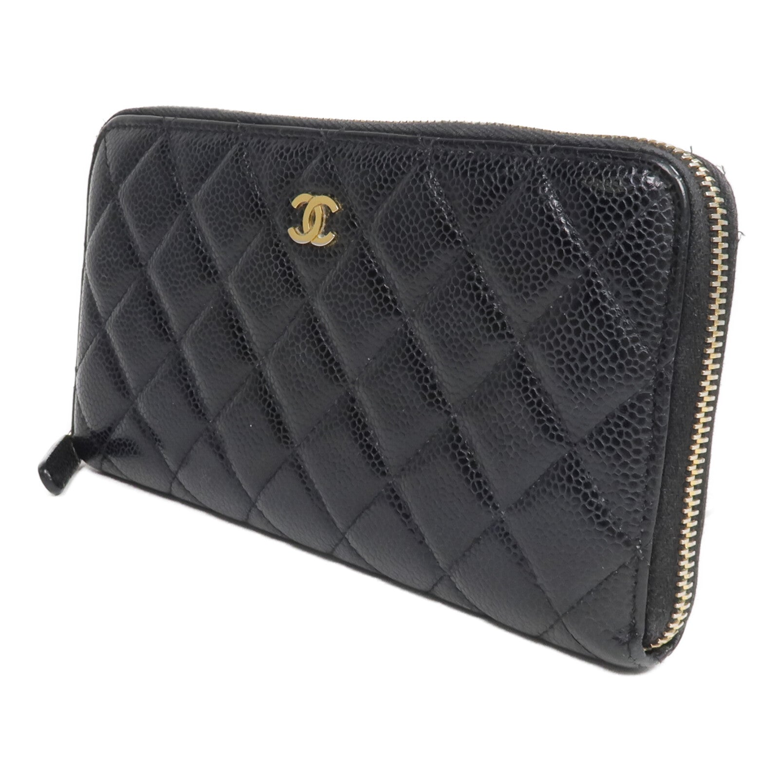 CHANEL 牛皮皮革Zipper Long Wallet長錢包