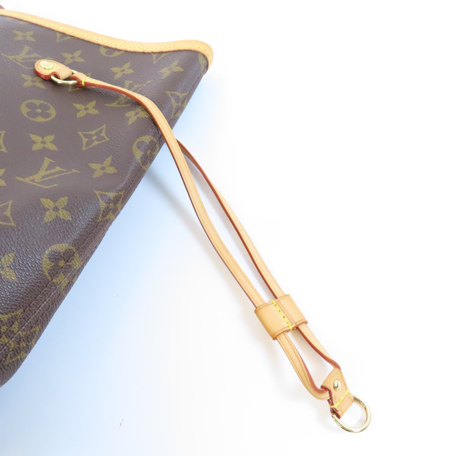 LOUIS VUITTON Monogram Neverfull GM金扣肩背袋啡色