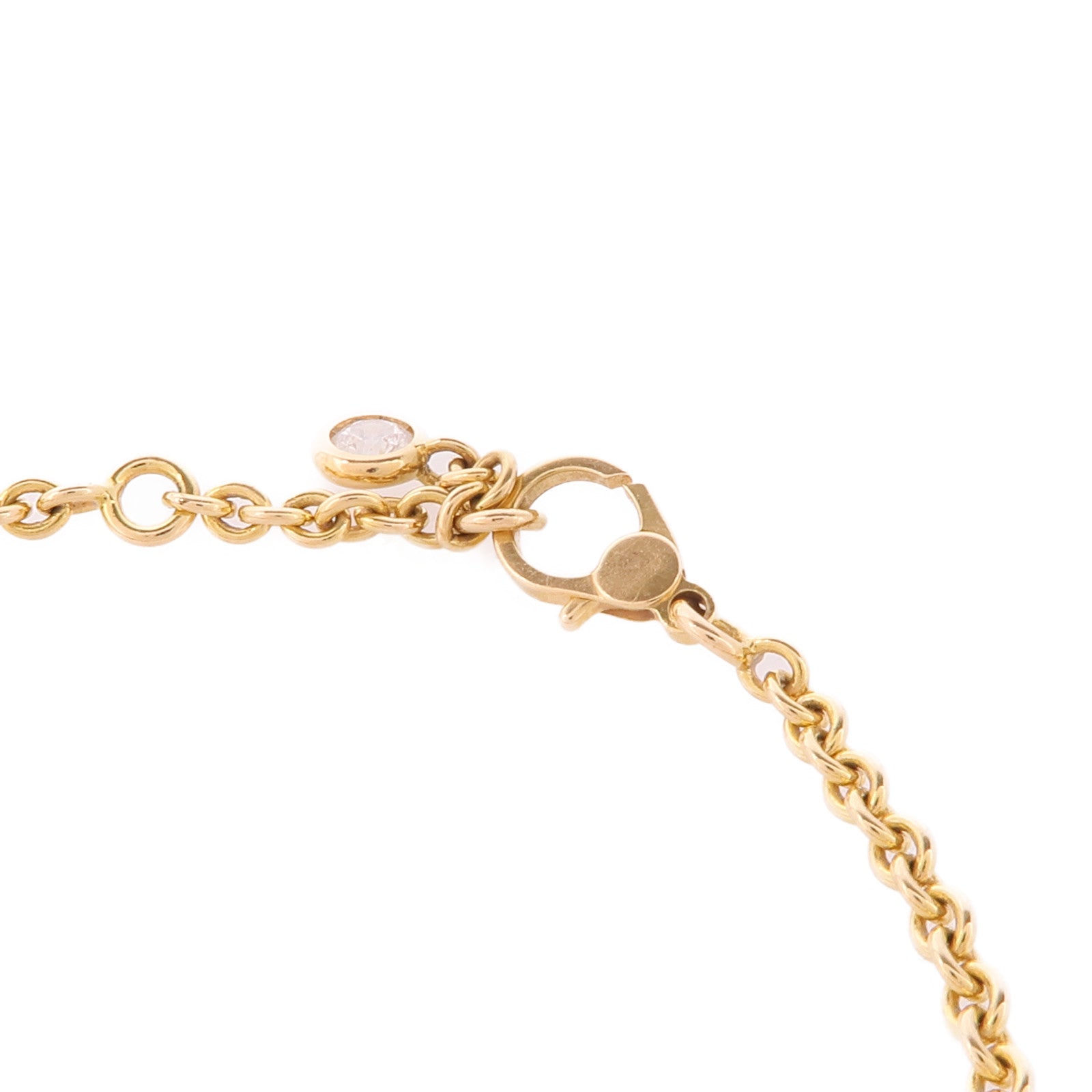 HERMES 18K黃金Filet D'or Bracelet鑽石手鏈