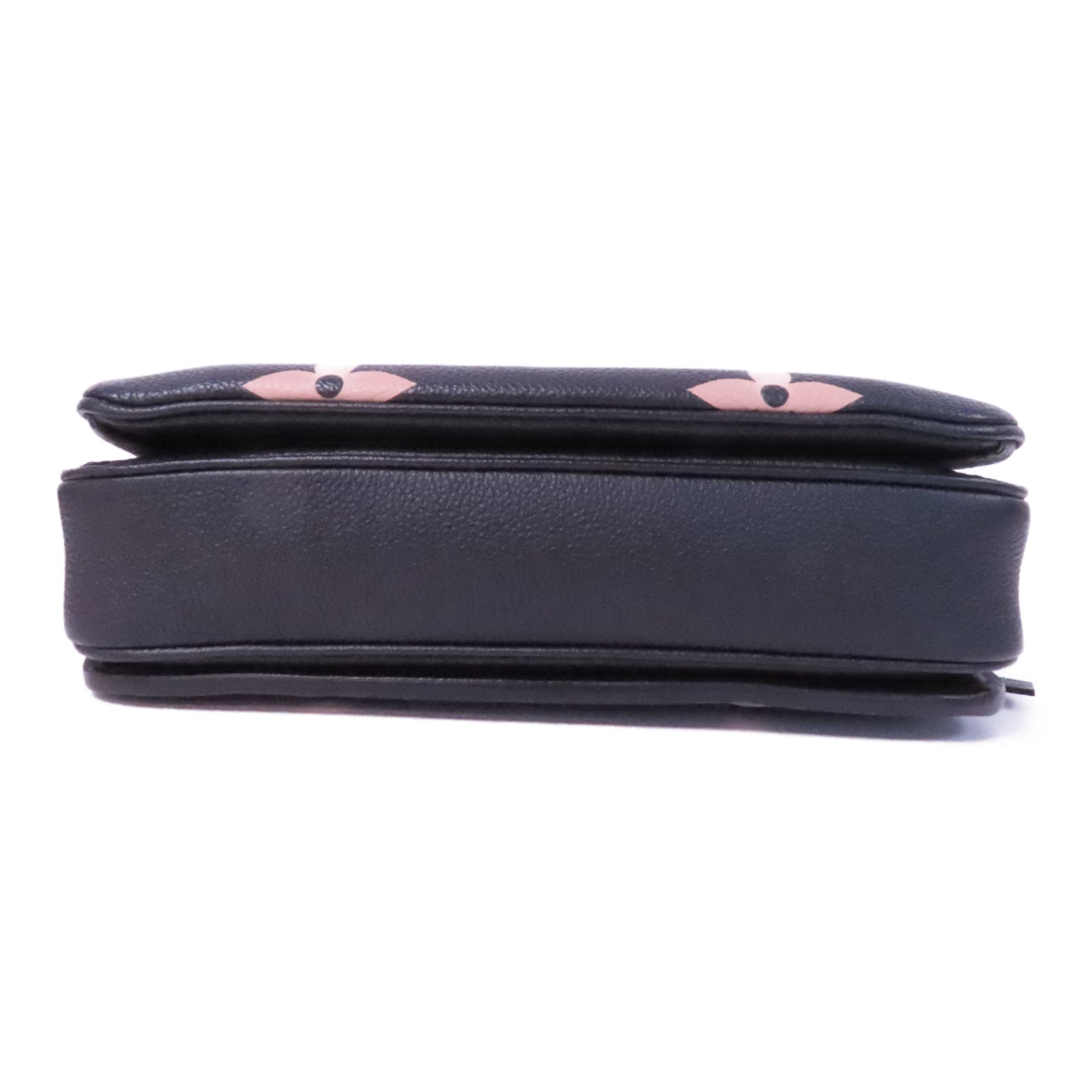 LOUIS VUITTON Monogram Empreinte Pochette Metis金扣手挽肩背两用袋黑色