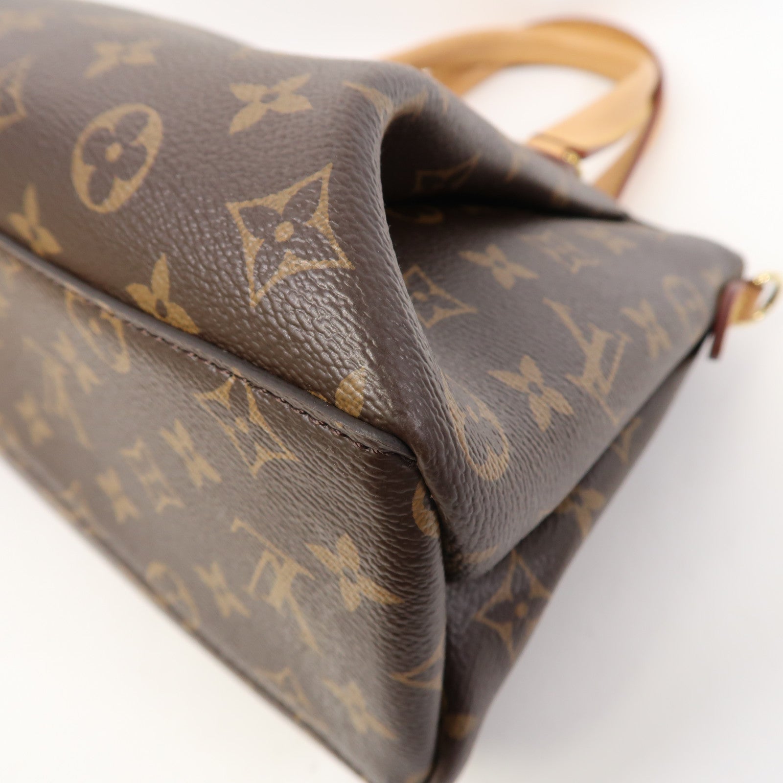 LOUIS VUITTON Monogram Rivoli PM金扣手挽肩背兩用袋啡色