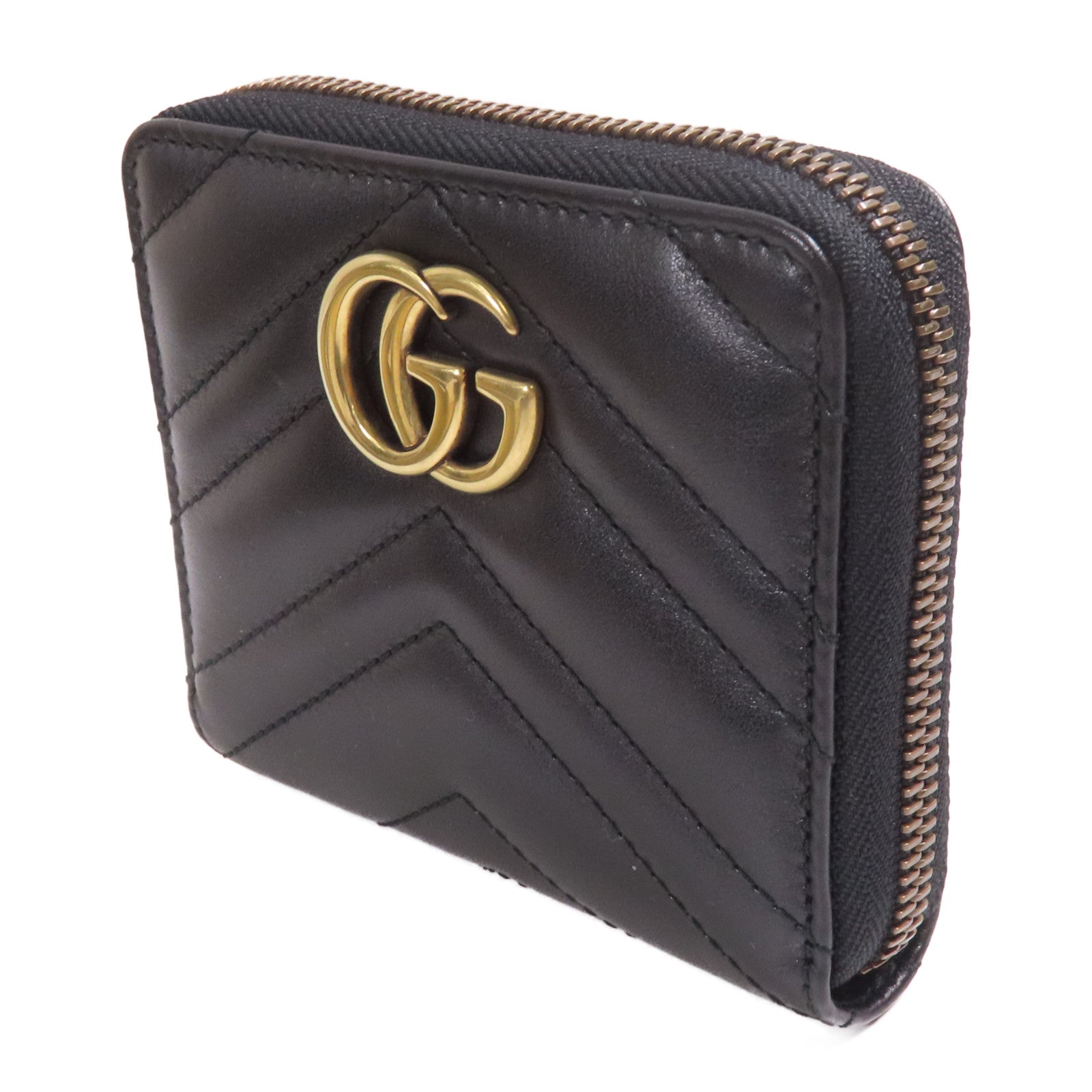 GUCCI 牛皮皮革Wallet金扣錢包