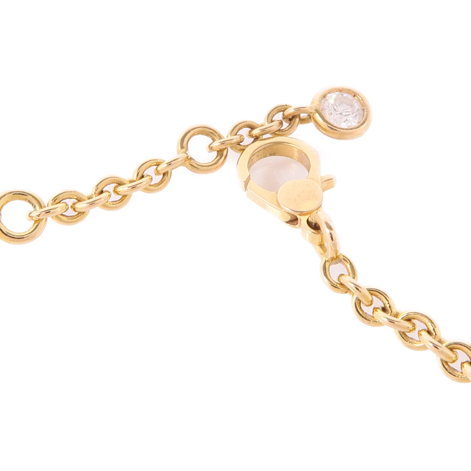 HERMES 18K黃金Filet D'or Bracelet鑽石手鏈