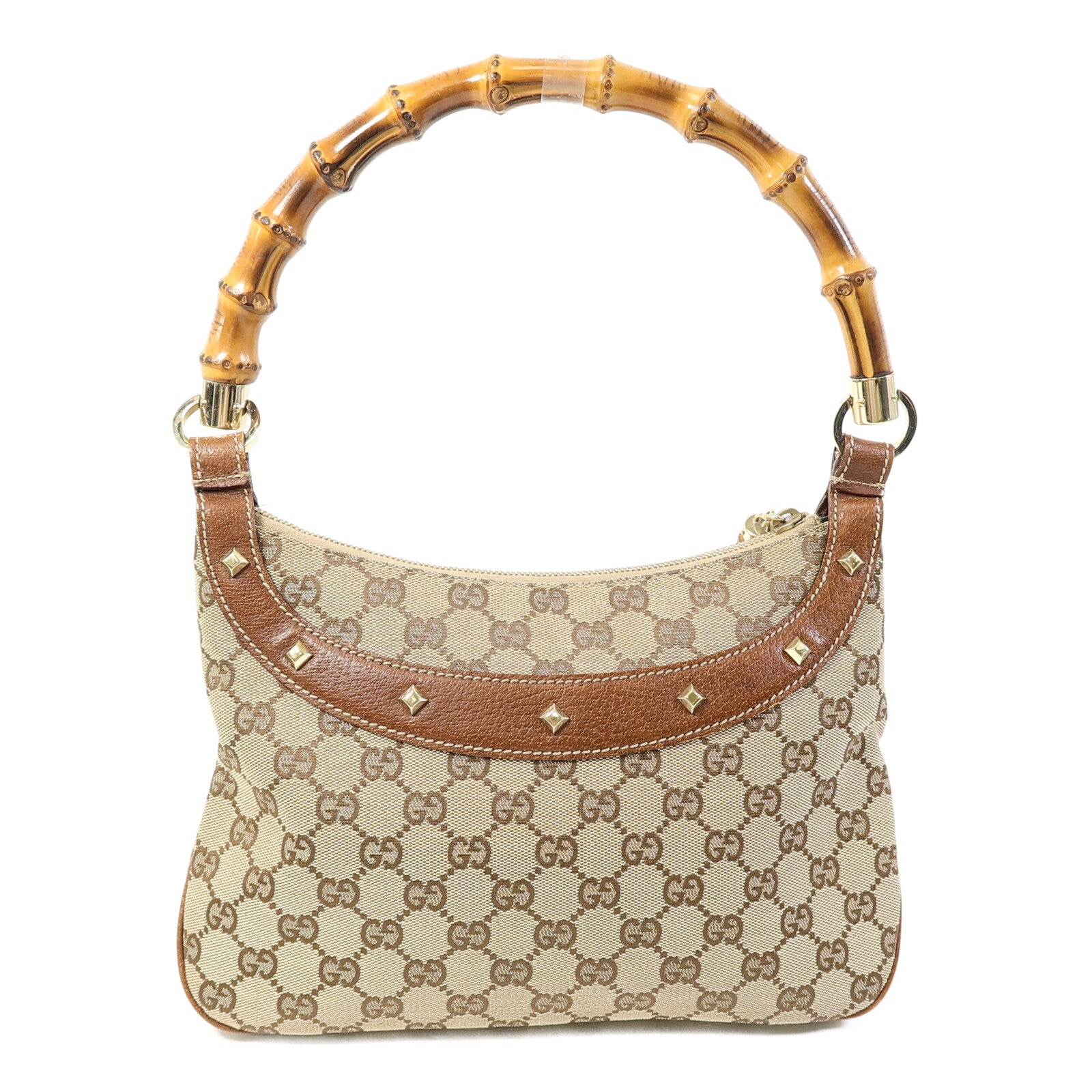 GUCCI GG帆布Bamboo Hand Bag手挽袋