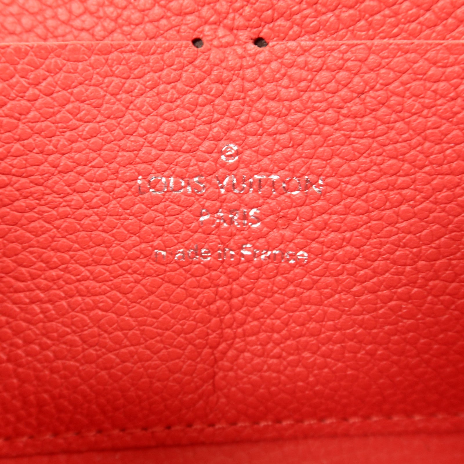 LOUIS VUITTON Monogram Empreinte Long Round Wallet銀扣長錢包