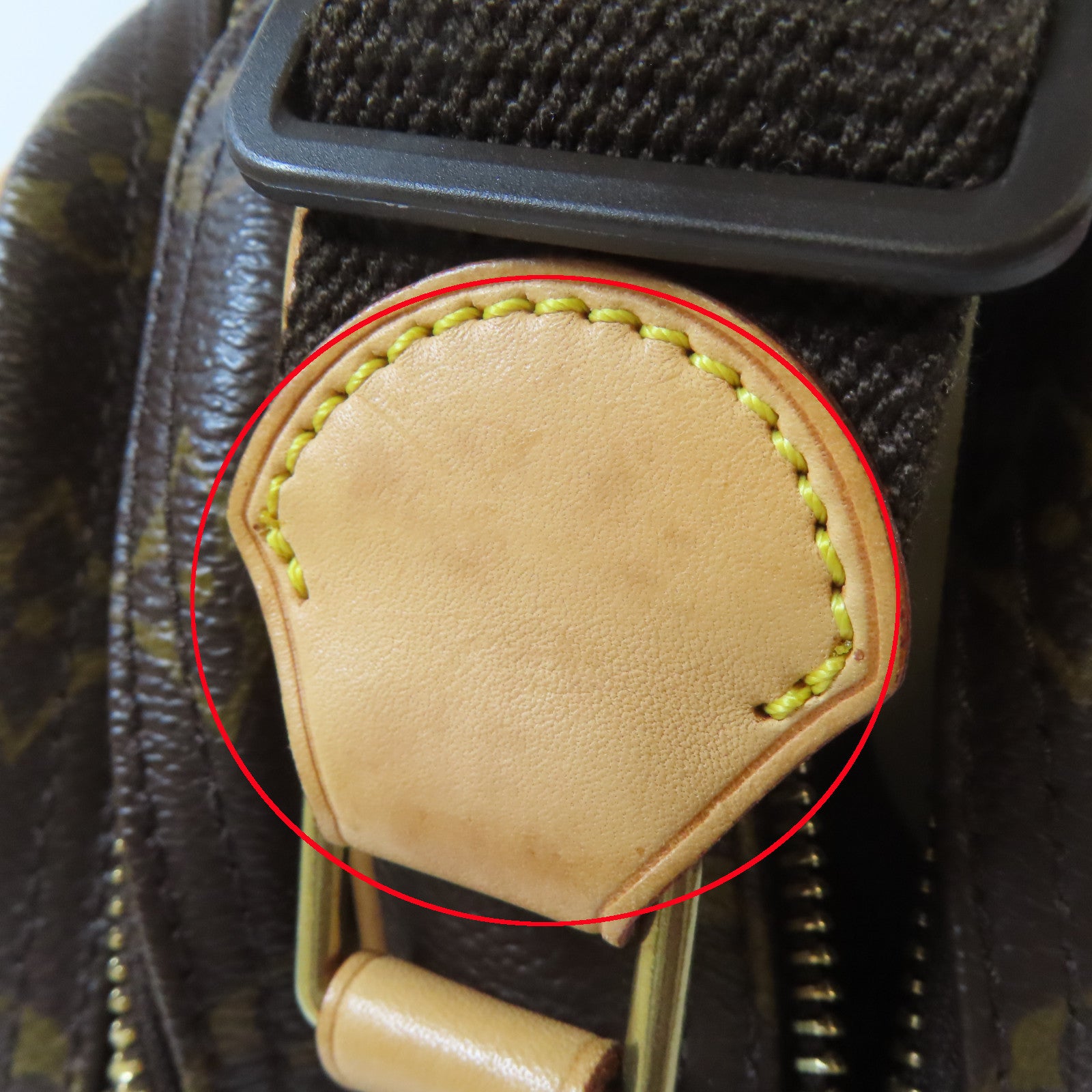 LOUIS VUITTON Monogram Reporter PM金扣肩背袋啡色