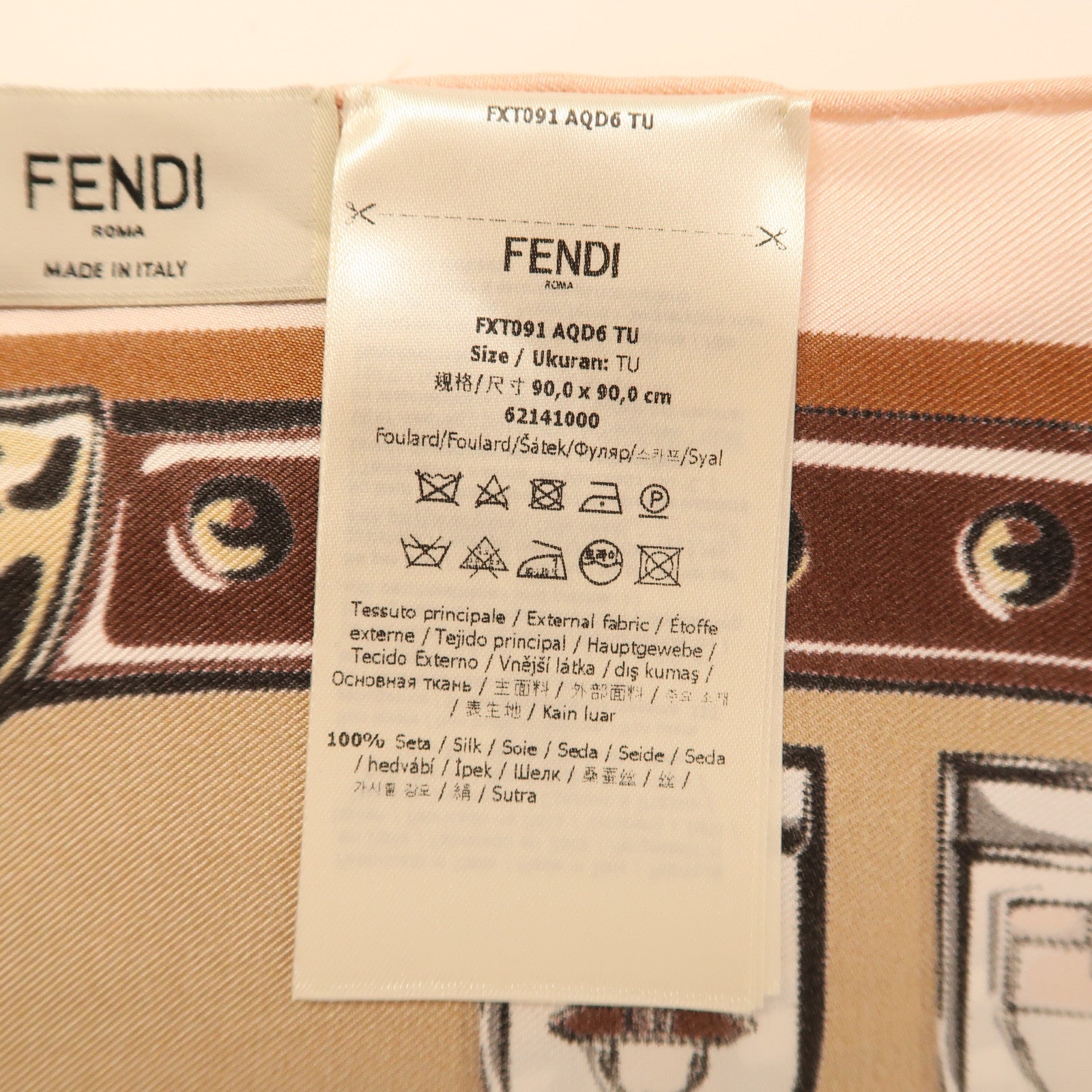 FENDI 絲質Scarf絲巾