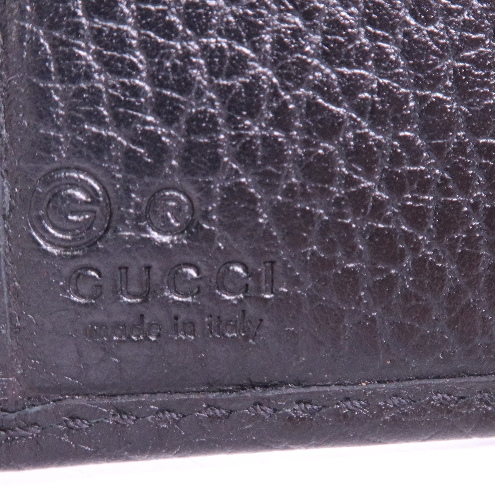 GUCCI 牛皮皮革Wallet銀扣錢包