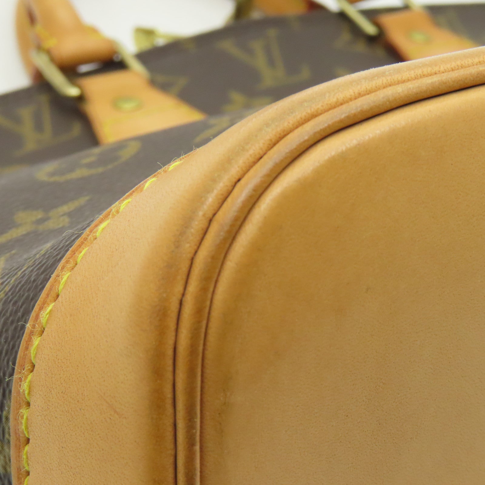 LOUIS VUITTON 【激減優惠】Monogram Alma MM金扣手挽袋棕色