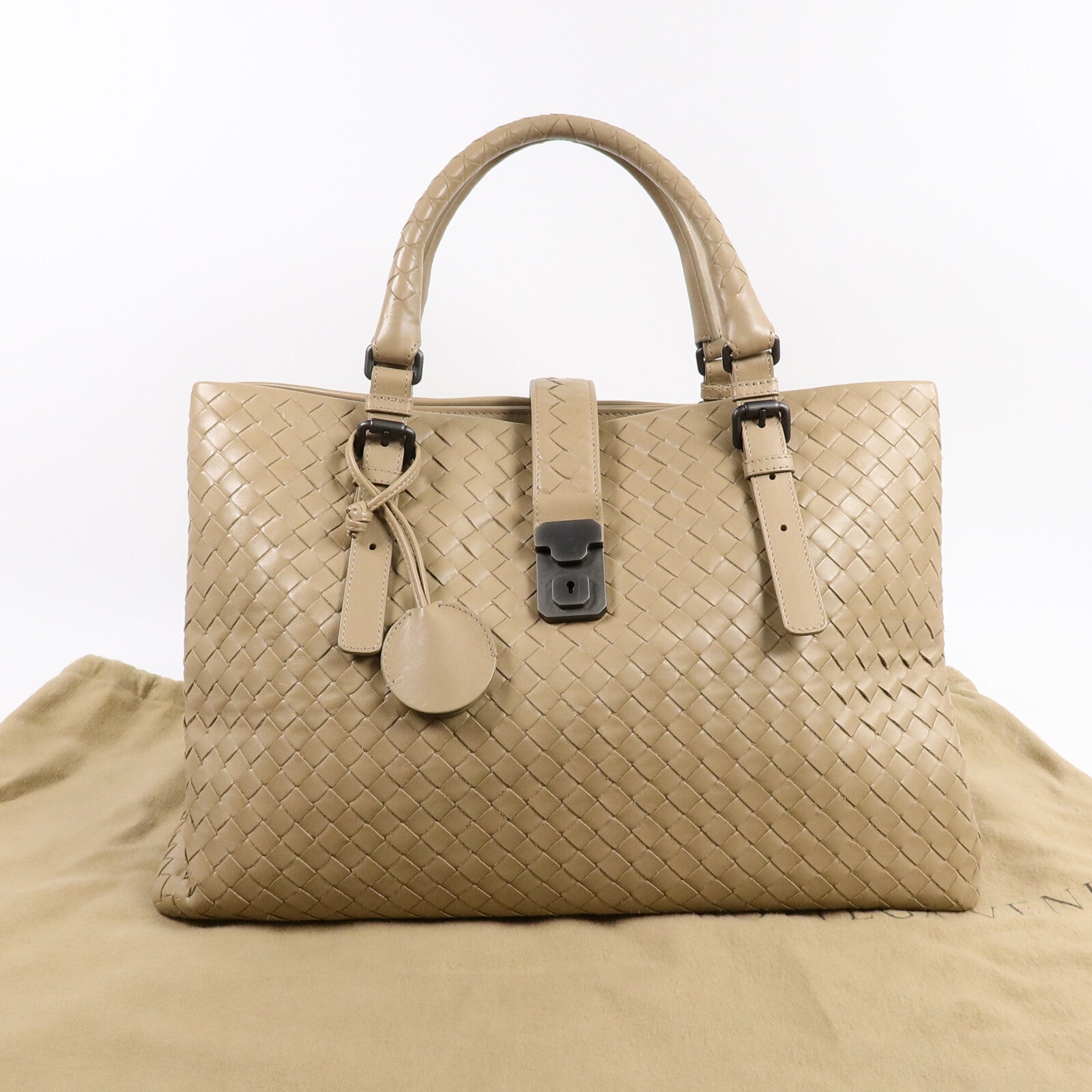 BOTTEGA VENETA 羊皮皮革Roma Medium手挽袋