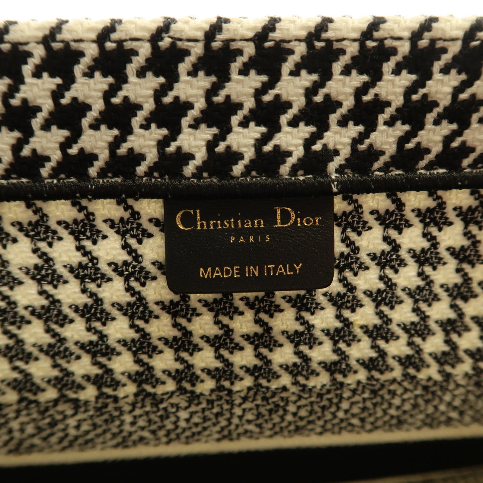 Dior 帆布Book Tote手挽袋黑色/白色