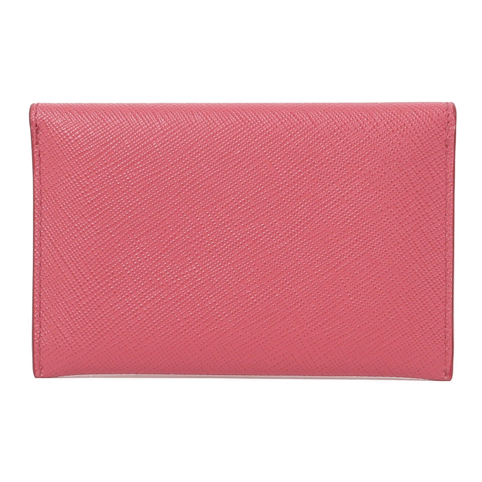 PRADA 牛皮皮革Card Case金扣卡片套粉紅色