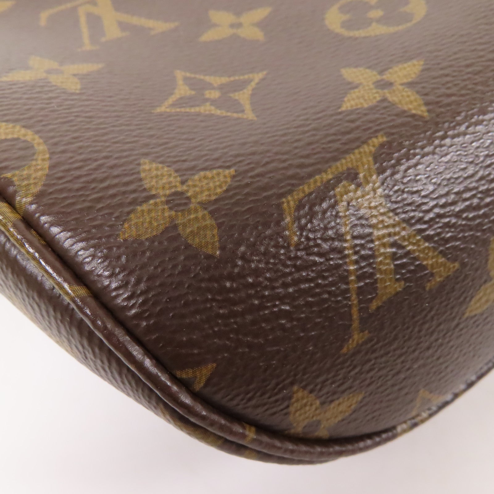 LOUIS VUITTON Monogram Mini Bumbag金扣手挽肩背兩用袋棕色