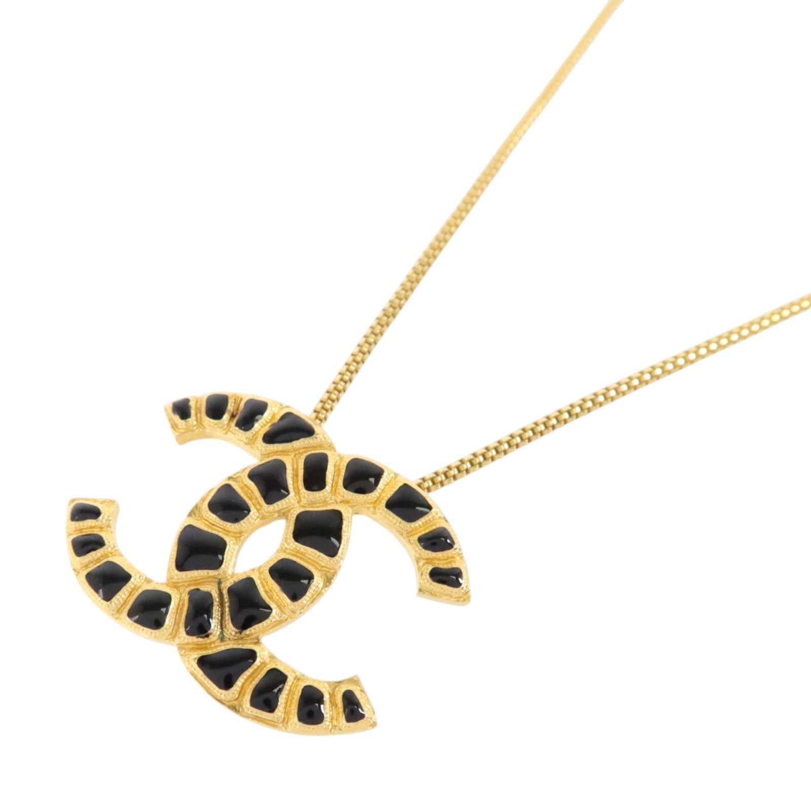 CHANEL PVC/金屬CC Necklace項鏈