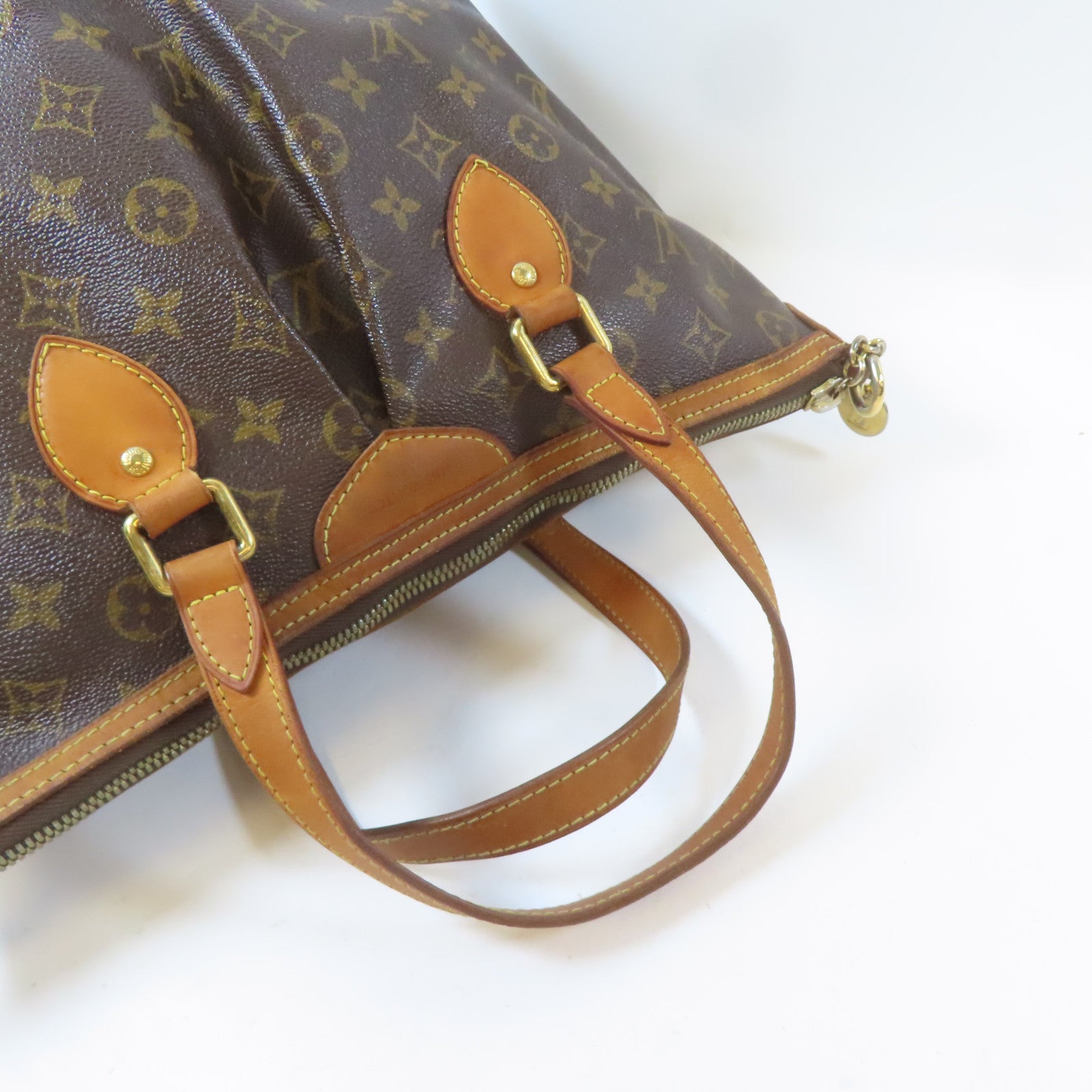 LOUIS VUITTON 【激減優惠】Monogram Palermo金扣手挽肩背兩用袋啡色