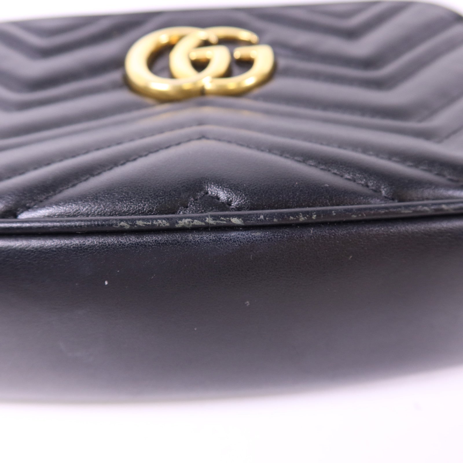 GUCCI 牛皮皮革GG Marmont Shoulder Bag金扣肩背袋