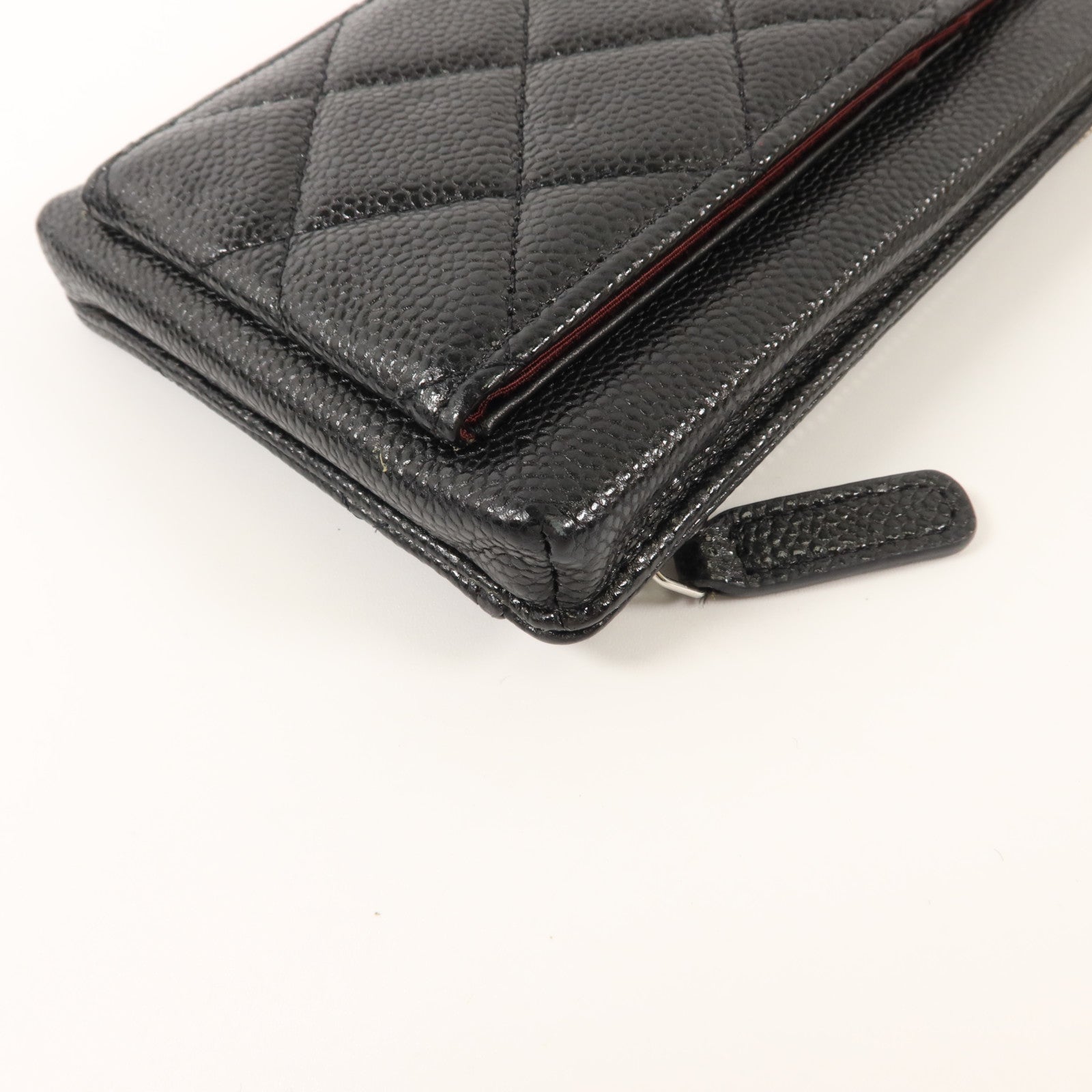 CHANEL 牛皮皮革Classic Phone Holder With Chain銀扣肩背袋