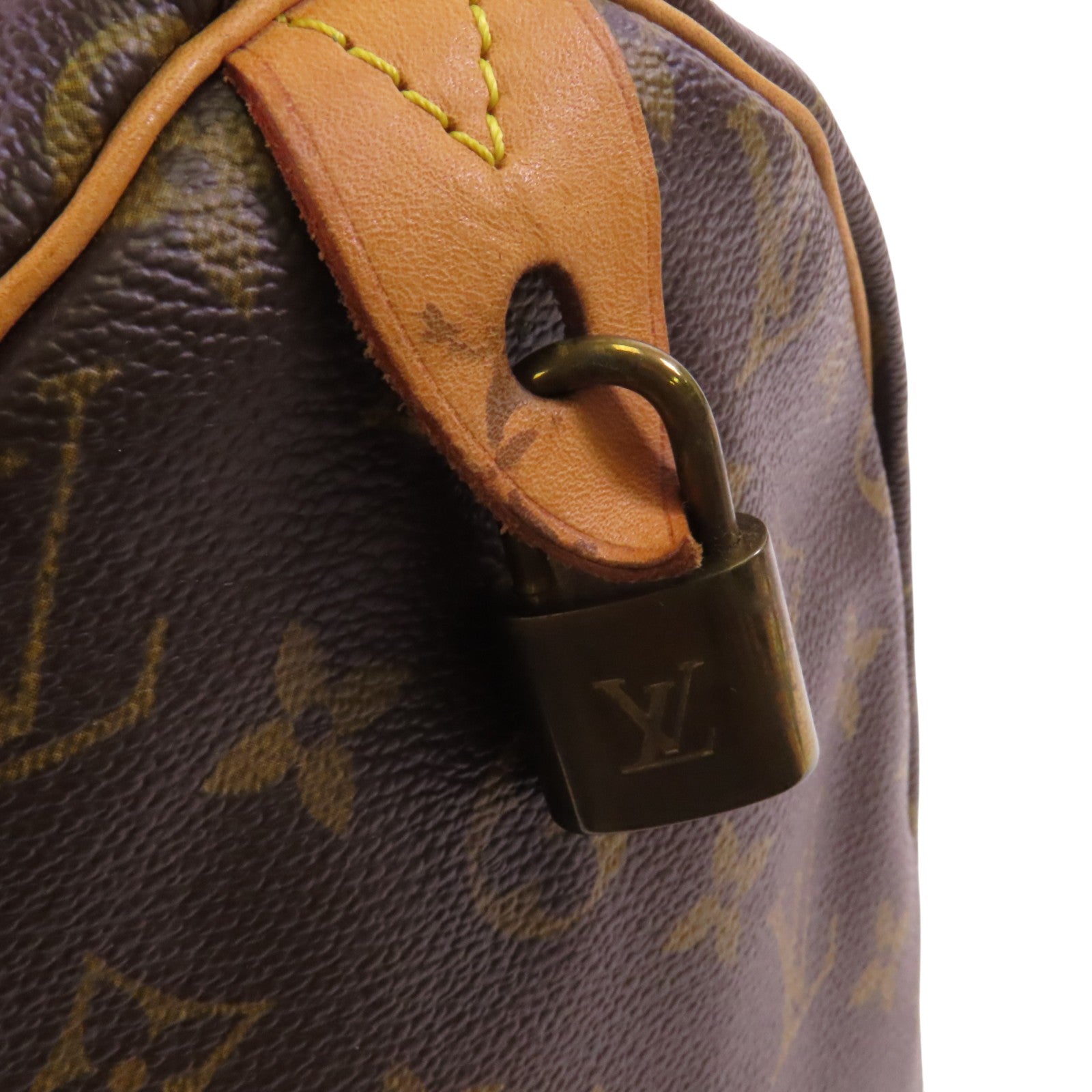 LOUIS VUITTON Monogram Speedy 30金扣手挽袋