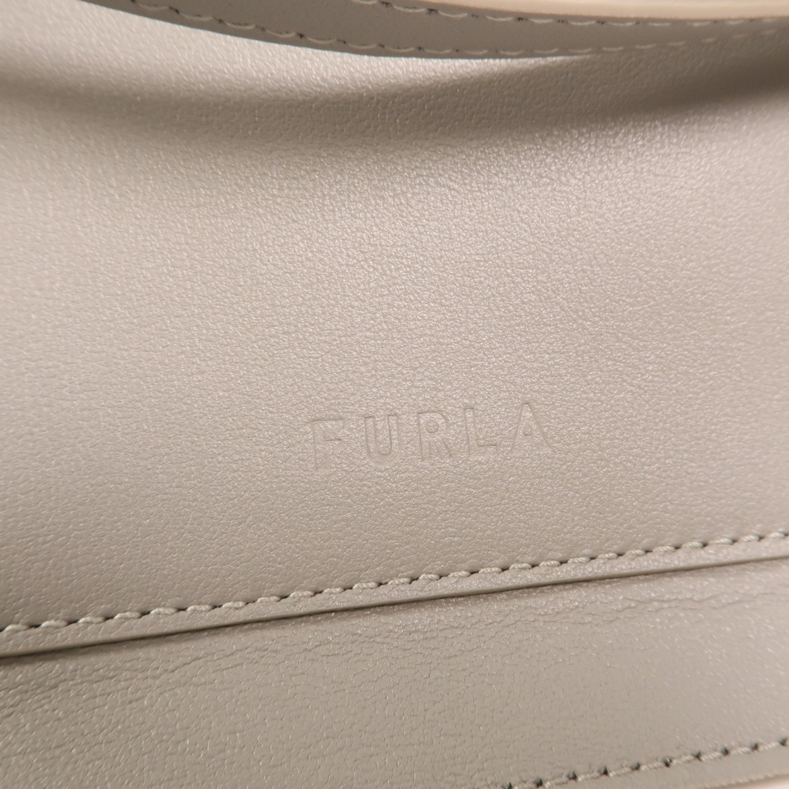 Furla 皮革Shoulder Bag金扣手挽肩背兩用袋