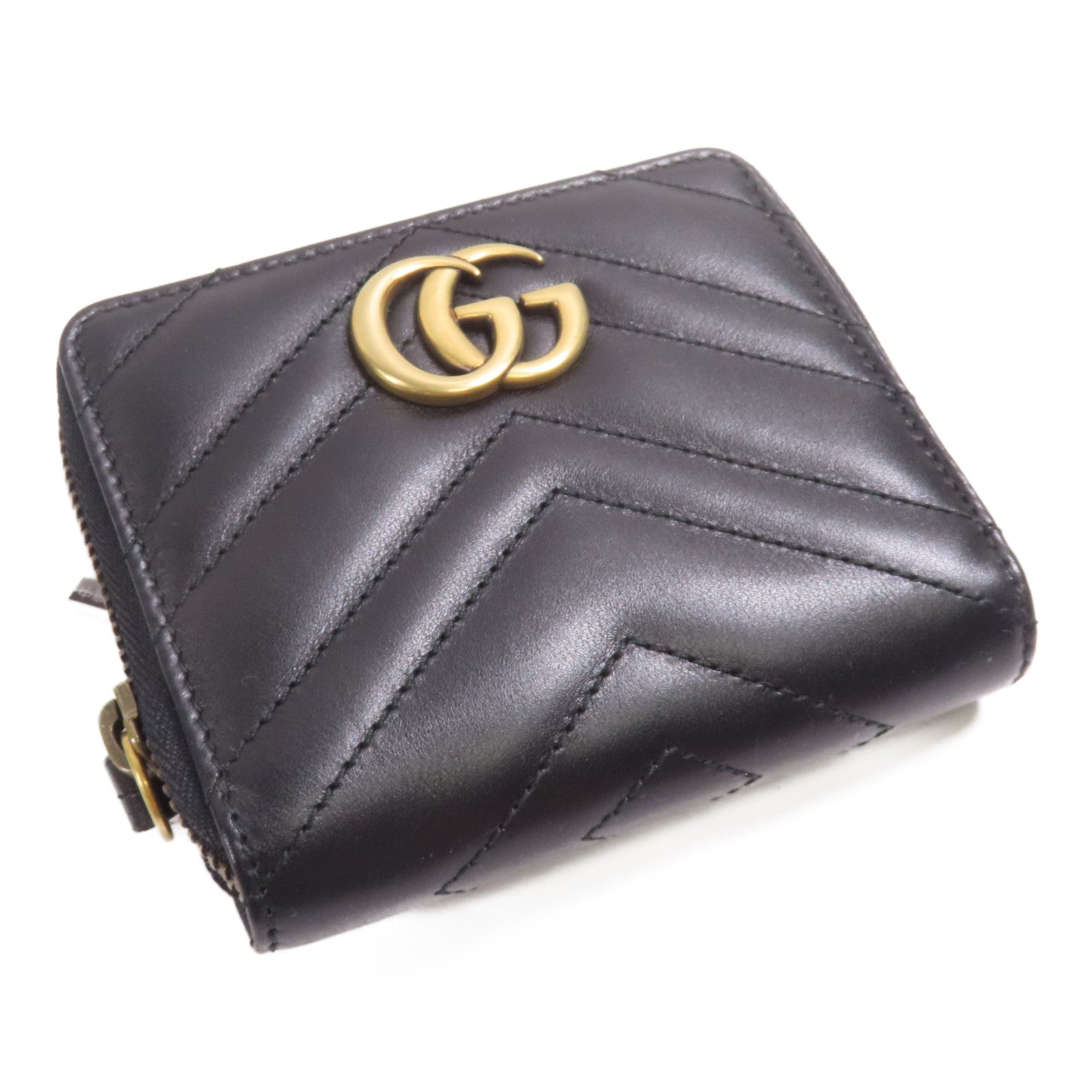 GUCCI 牛皮皮革Wallet金扣錢包