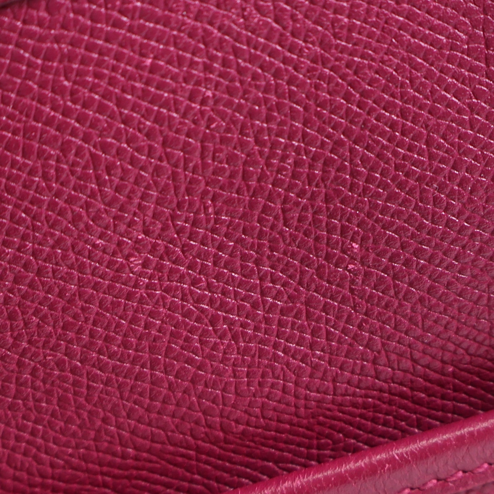 HERMES Epsom皮革Evelyne PM銀扣肩背袋Anemone海葵紫色