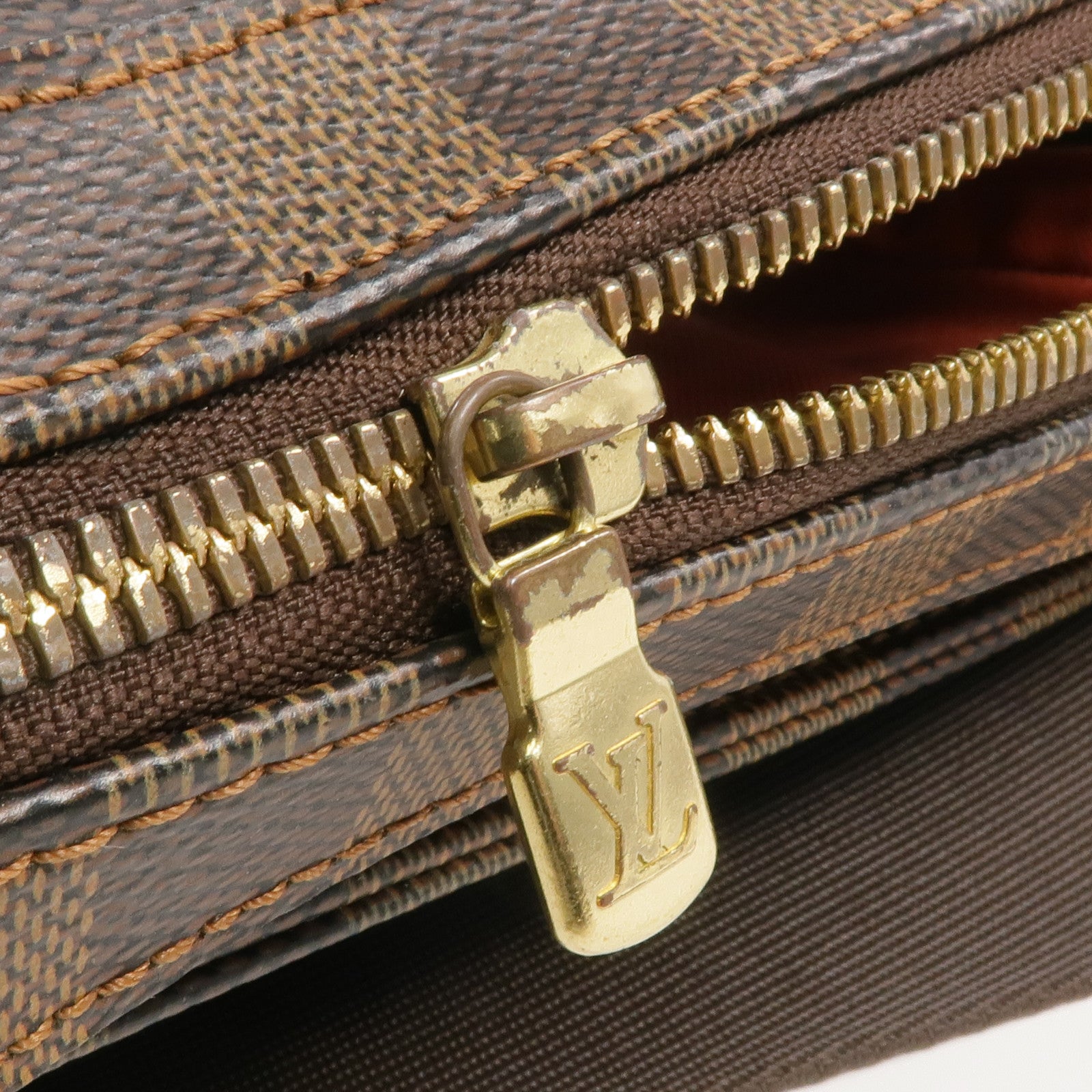 LOUIS VUITTON Damier Geronimos金扣腰包