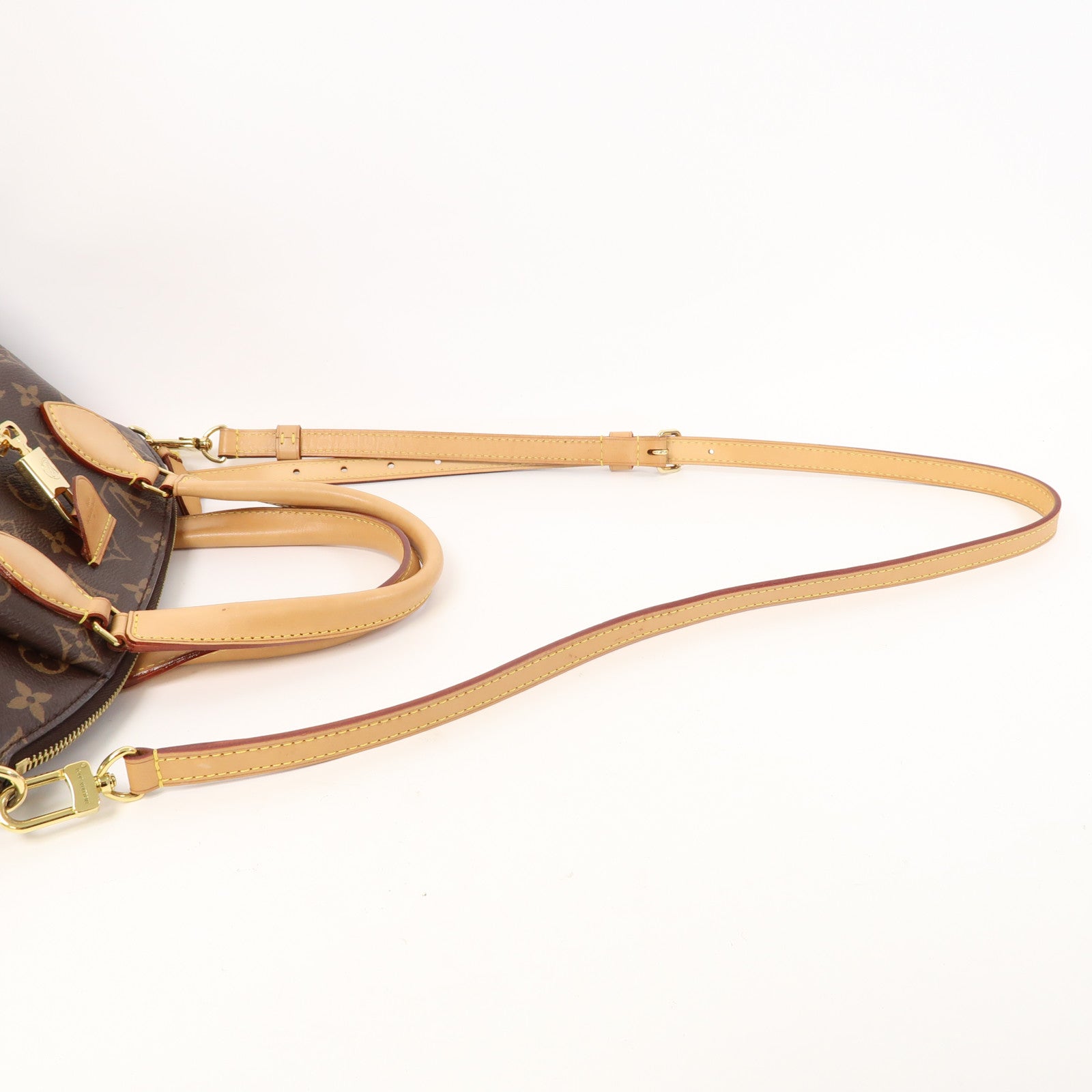 LOUIS VUITTON Monogram Rivoli PM金扣手挽肩背兩用袋啡色