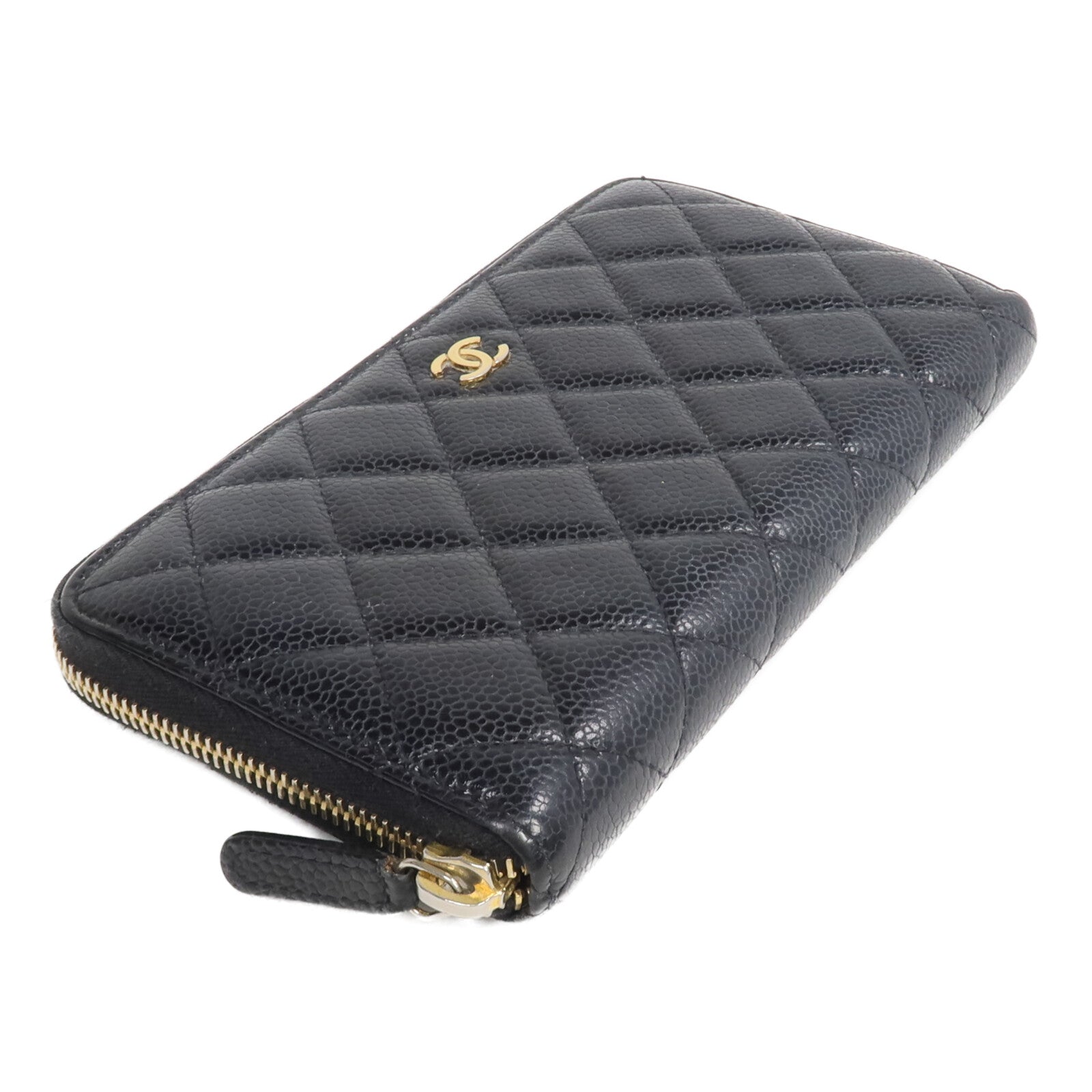 CHANEL 牛皮皮革Zipper Long Wallet長錢包