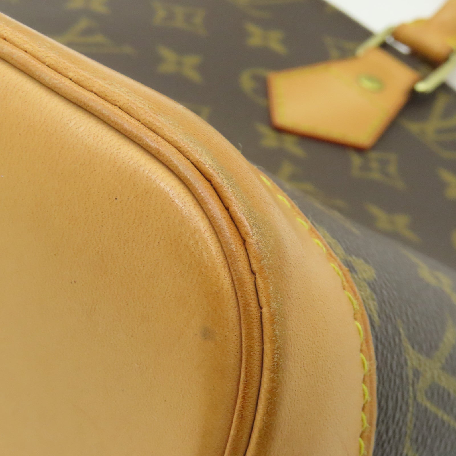 LOUIS VUITTON 【激減優惠】Monogram Alma MM金扣手挽袋棕色
