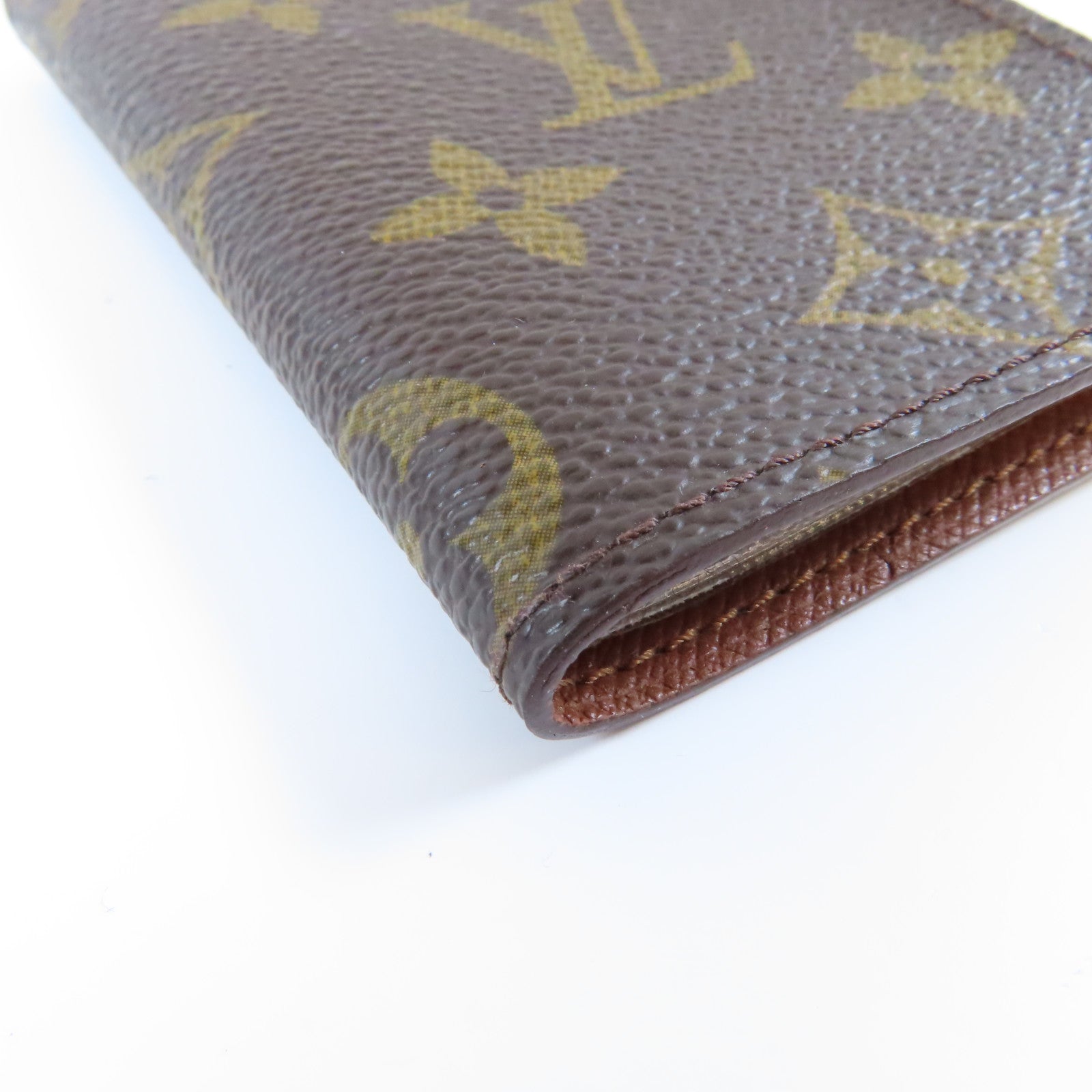 LOUIS VUITTON 【激減優惠】Monogram Porte Cartes Crdit Pression金扣卡片套啡色
