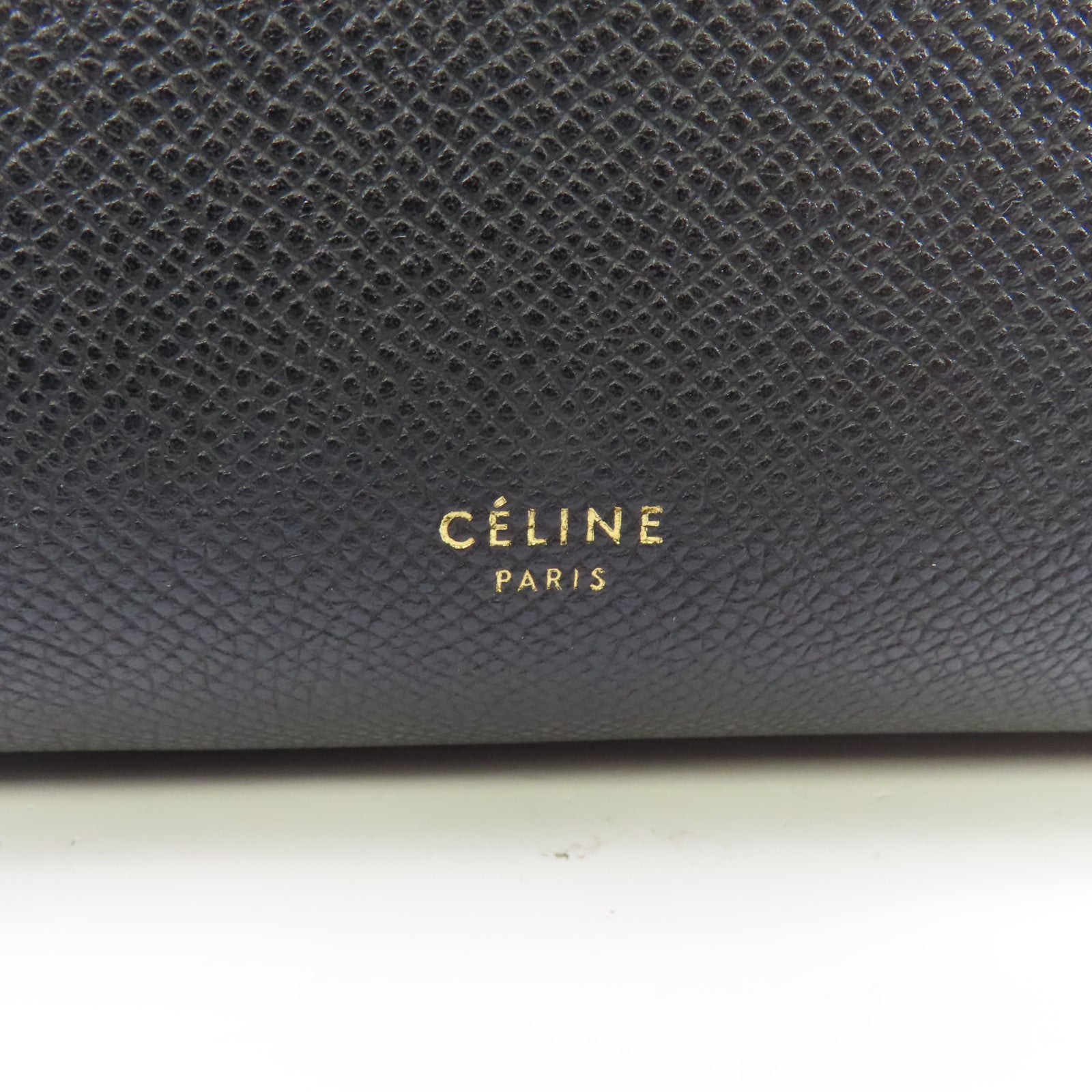 CELINE 牛皮皮革Belt Bag Mini金扣手挽肩背兩用袋黑色