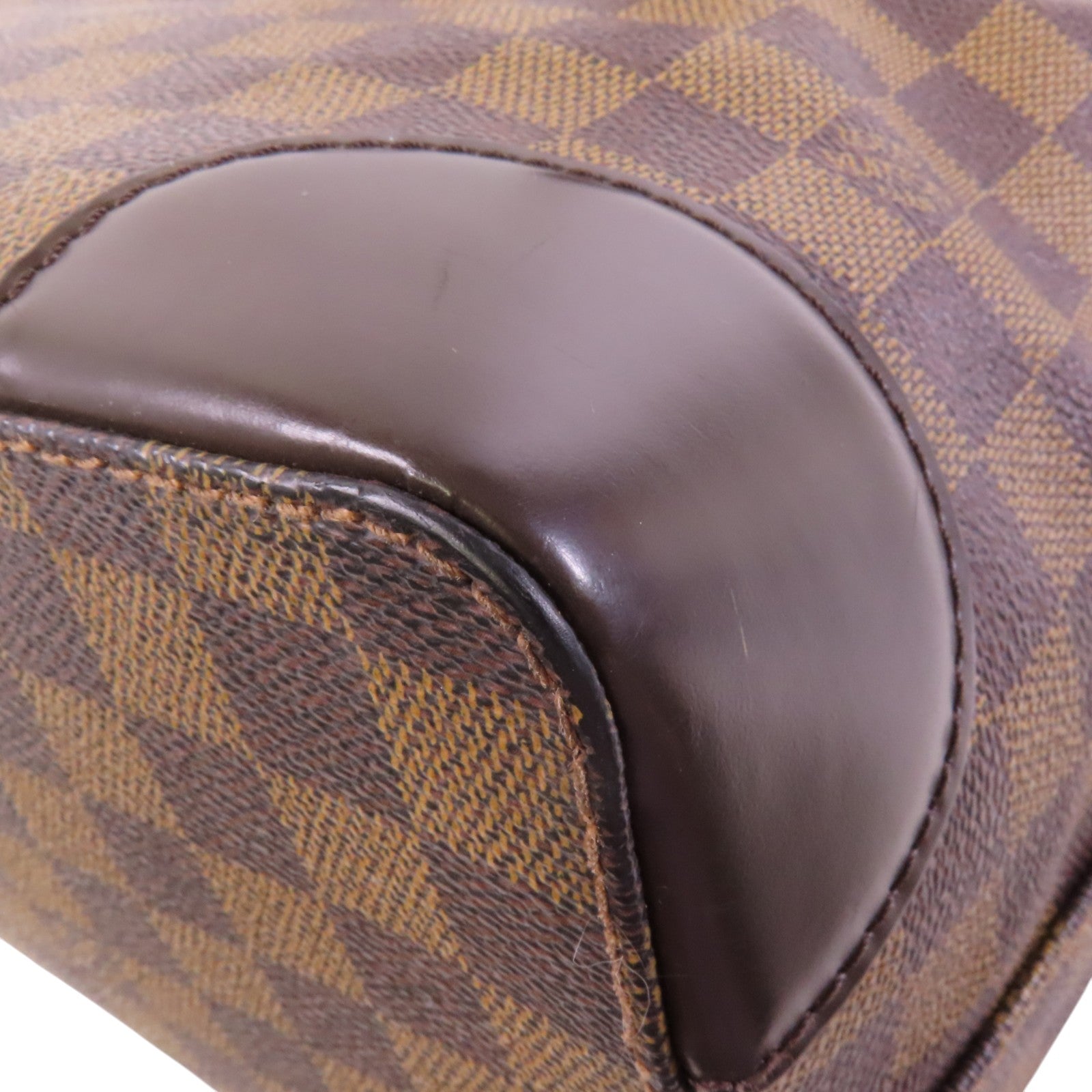 LOUIS VUITTON Damier Ebene Hampstead MM金扣肩背袋