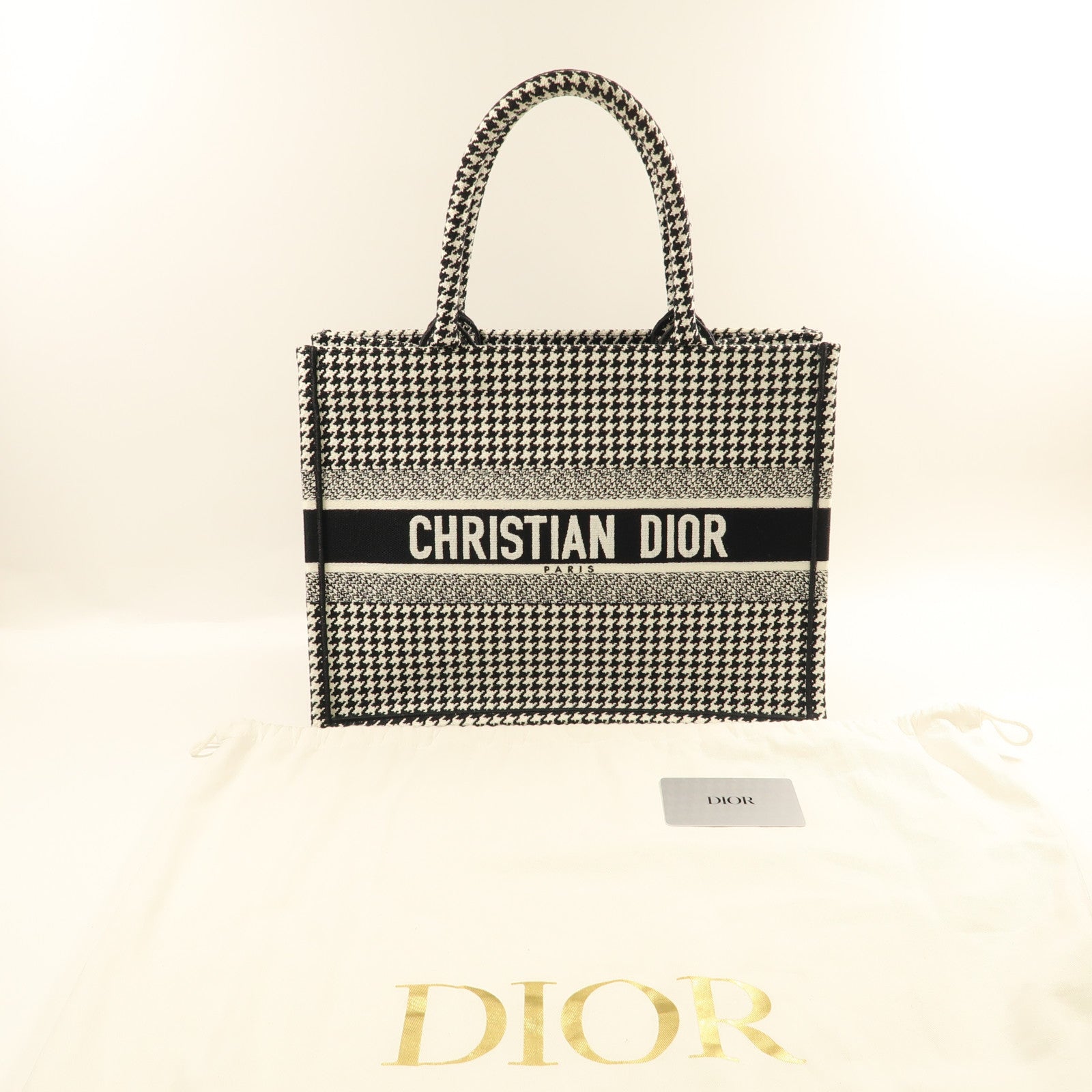 Dior 【激減優惠】帆布Book Tote手挽袋黑色/白色