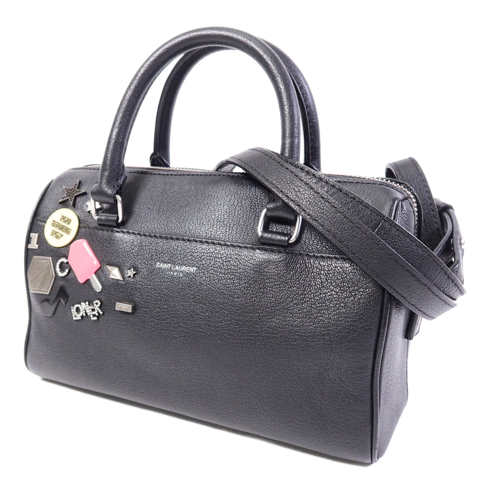 SAINT LAURENT 牛皮皮革Baby Duffle手挽肩背兩用袋