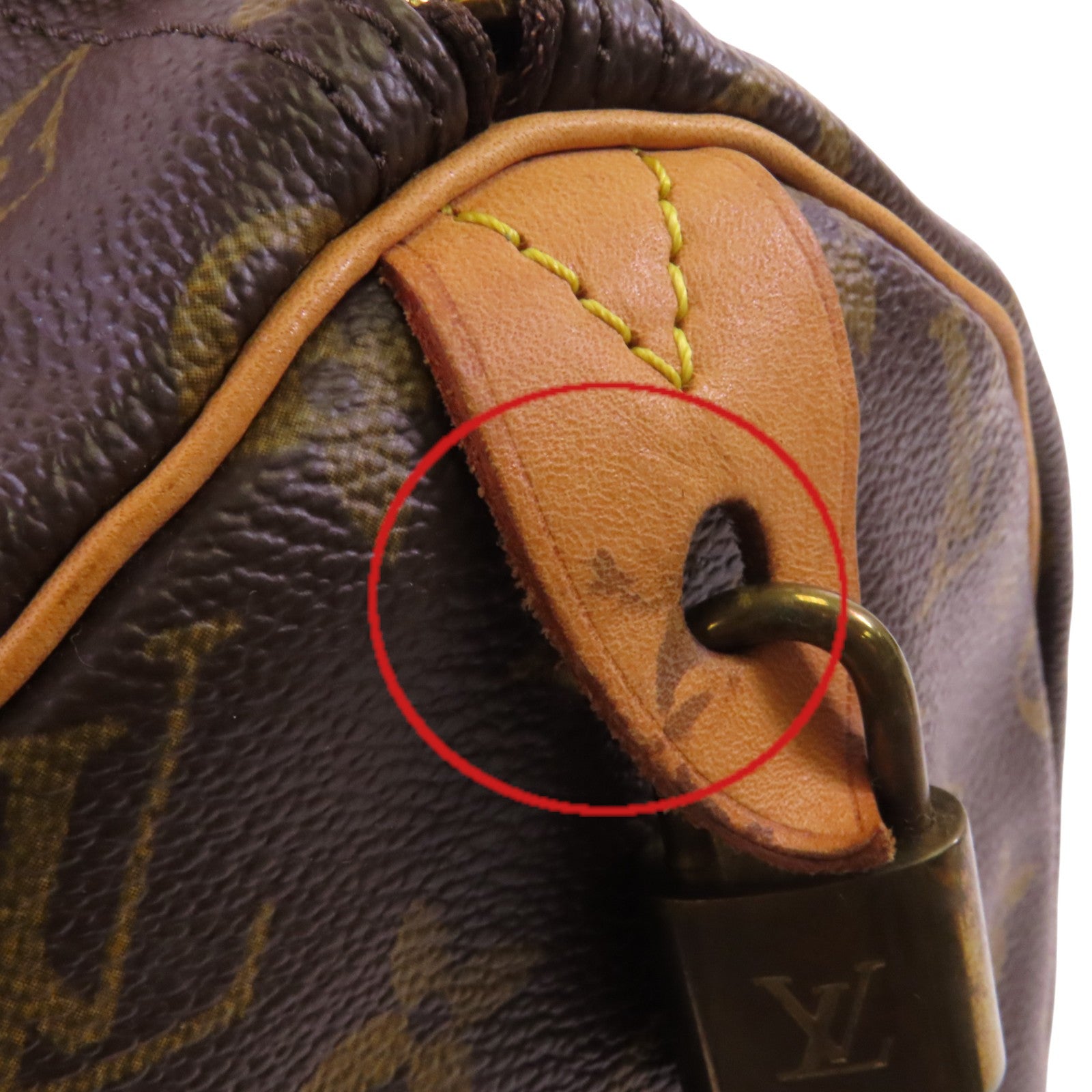 LOUIS VUITTON Monogram Speedy 30金扣手挽袋