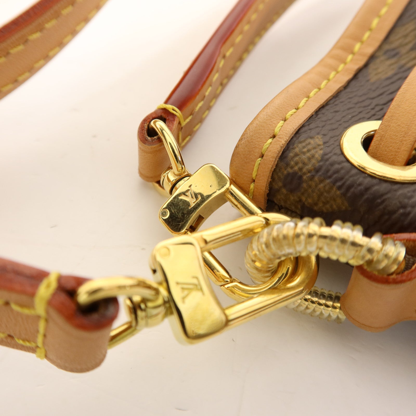 LOUIS VUITTON Monogram Nano Noe金扣手挽肩背兩用袋