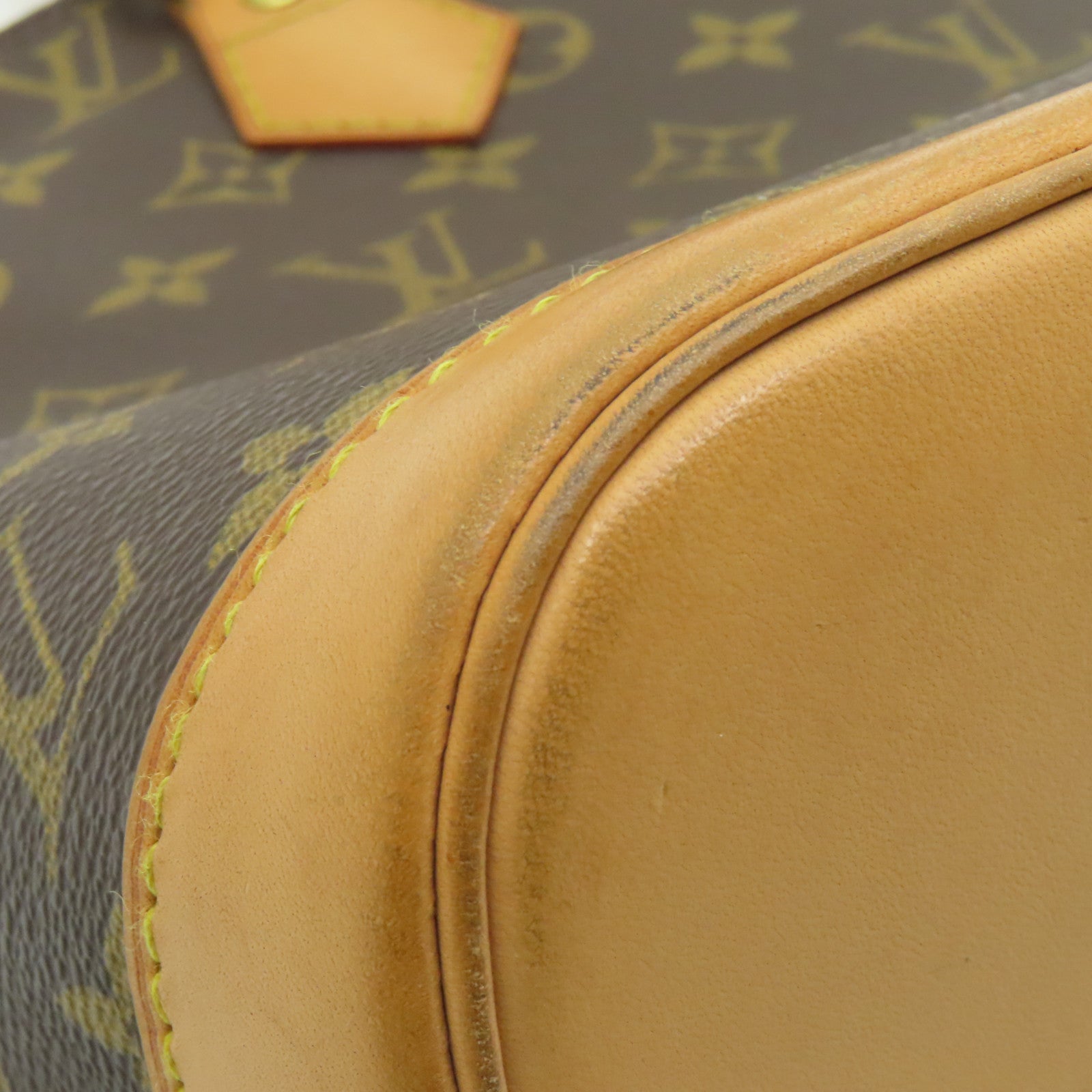 LOUIS VUITTON 【激減優惠】Monogram Alma MM金扣手挽袋棕色