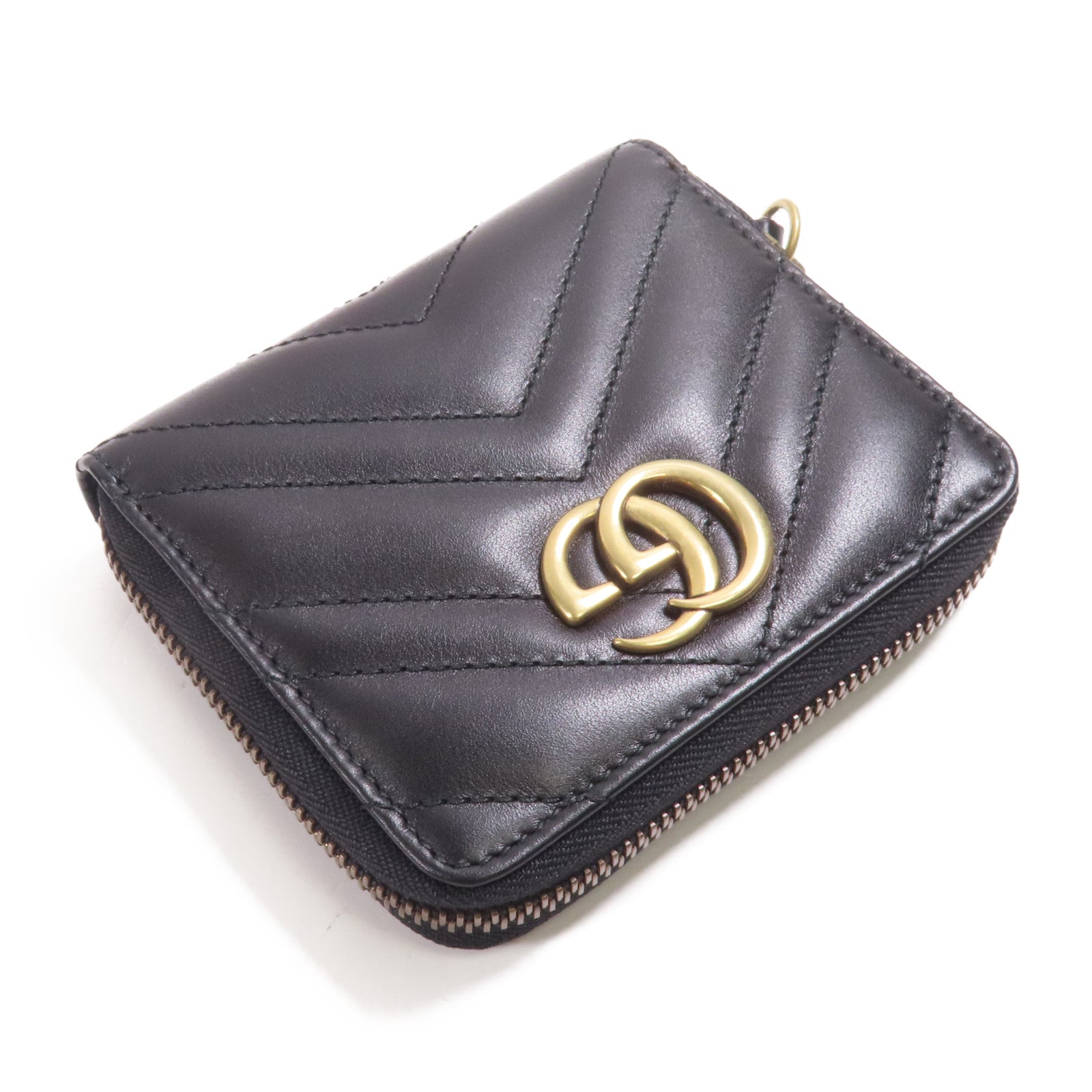 GUCCI 牛皮皮革Wallet金扣錢包