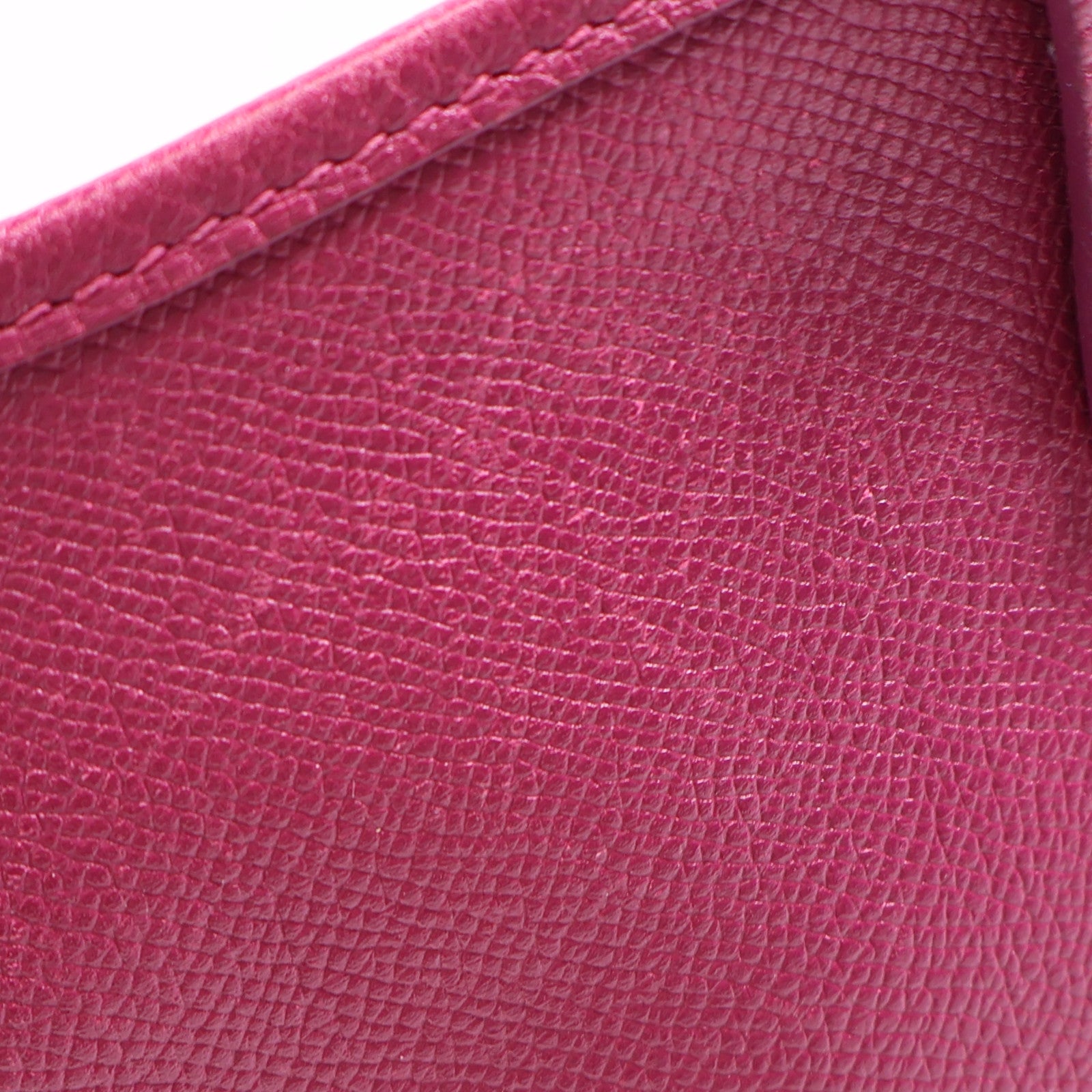 HERMES Epsom皮革Evelyne PM銀扣肩背袋Anemone海葵紫色