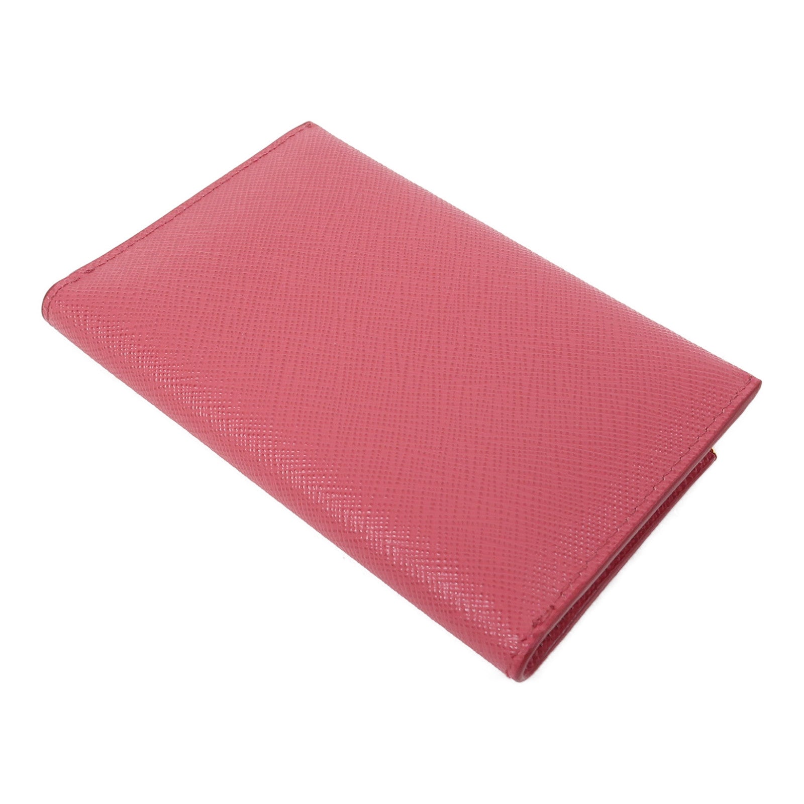 PRADA 牛皮皮革Card Case金扣卡片套粉紅色