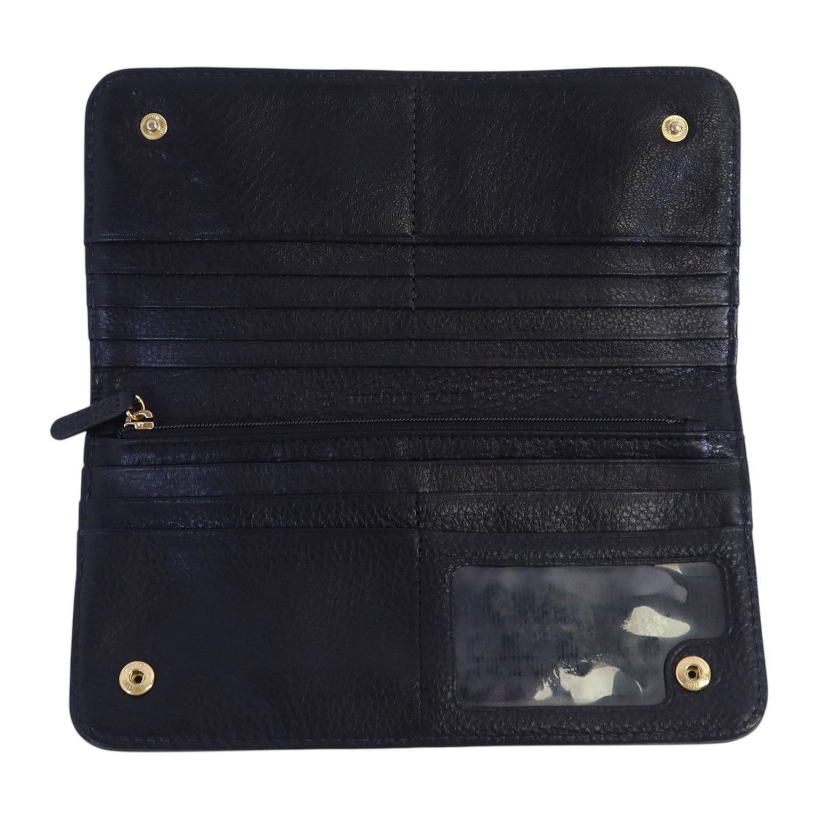 Michael Kors 牛皮皮革Long Wallet金扣長錢包