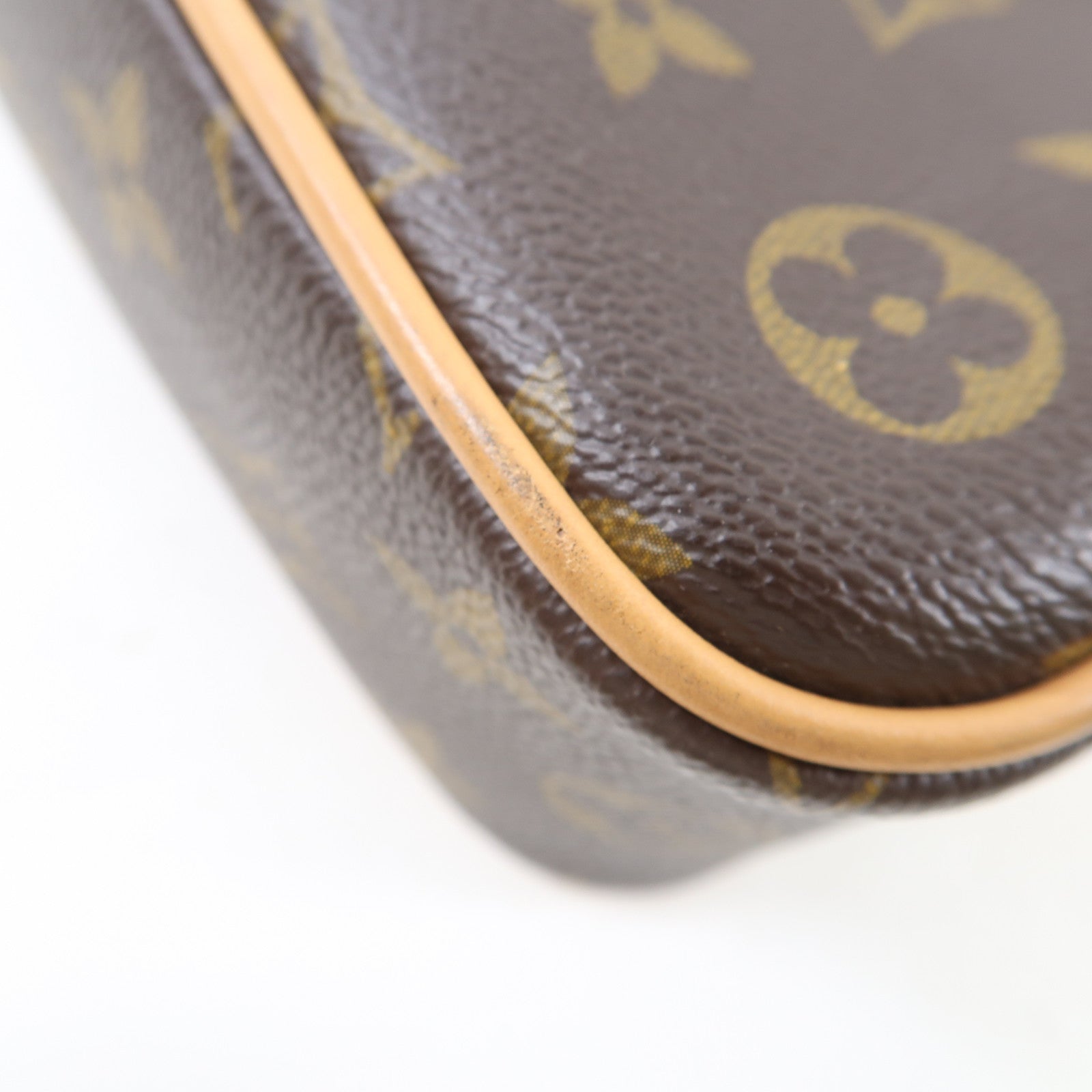 LOUIS VUITTON Monogram Game On Coeur金扣肩背袋棕色