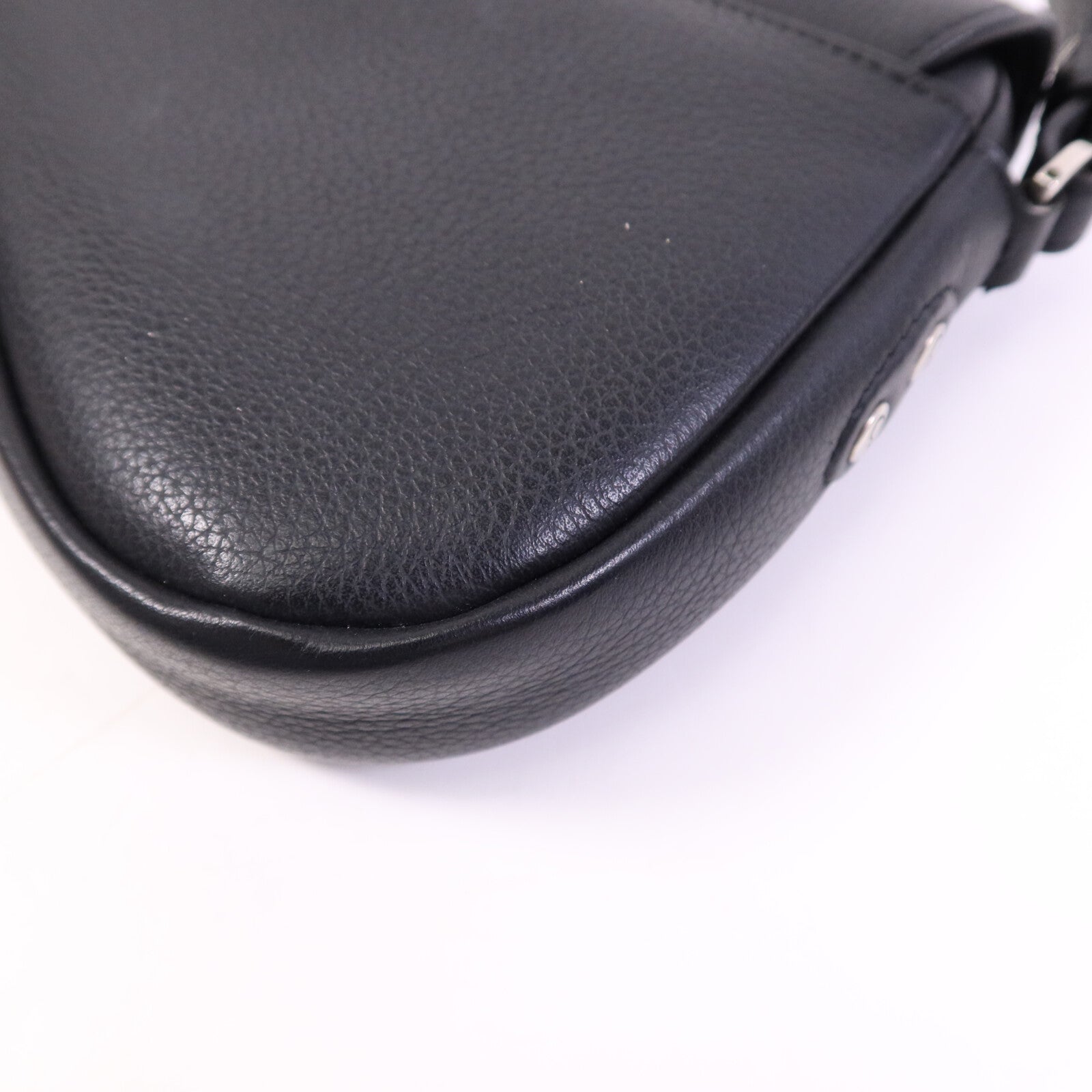 Dior 【激減優惠】牛皮皮革Mini Saddle銀扣肩背袋