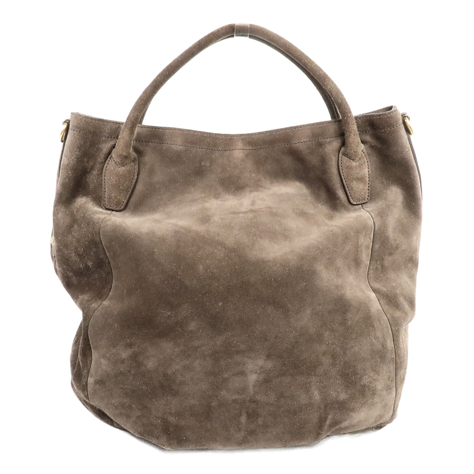 PRADA 麂皮皮革Borsa in Camoscio手挽肩背兩用袋