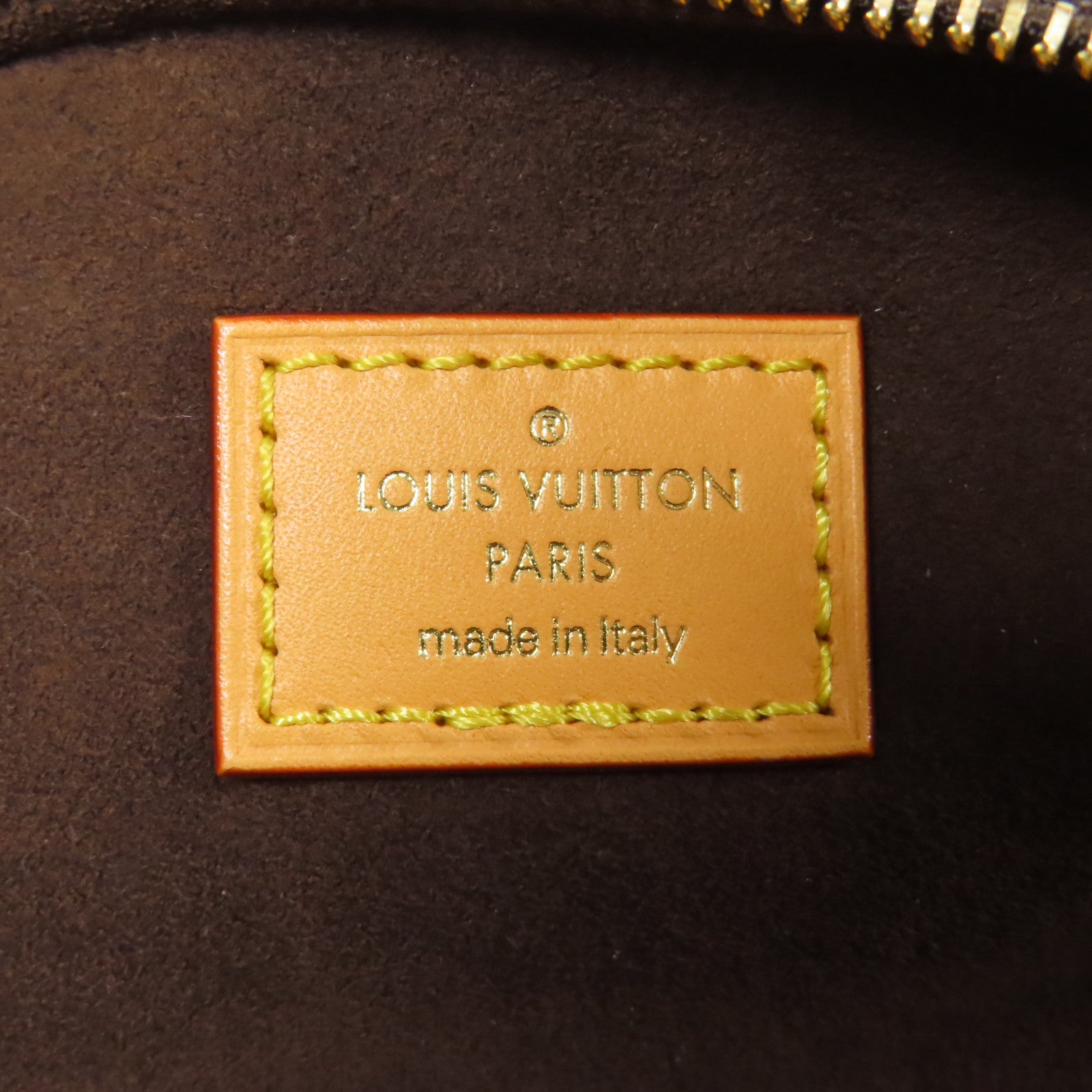 LOUIS VUITTON Monogram Mini Bumbag金扣手挽肩背兩用袋棕色