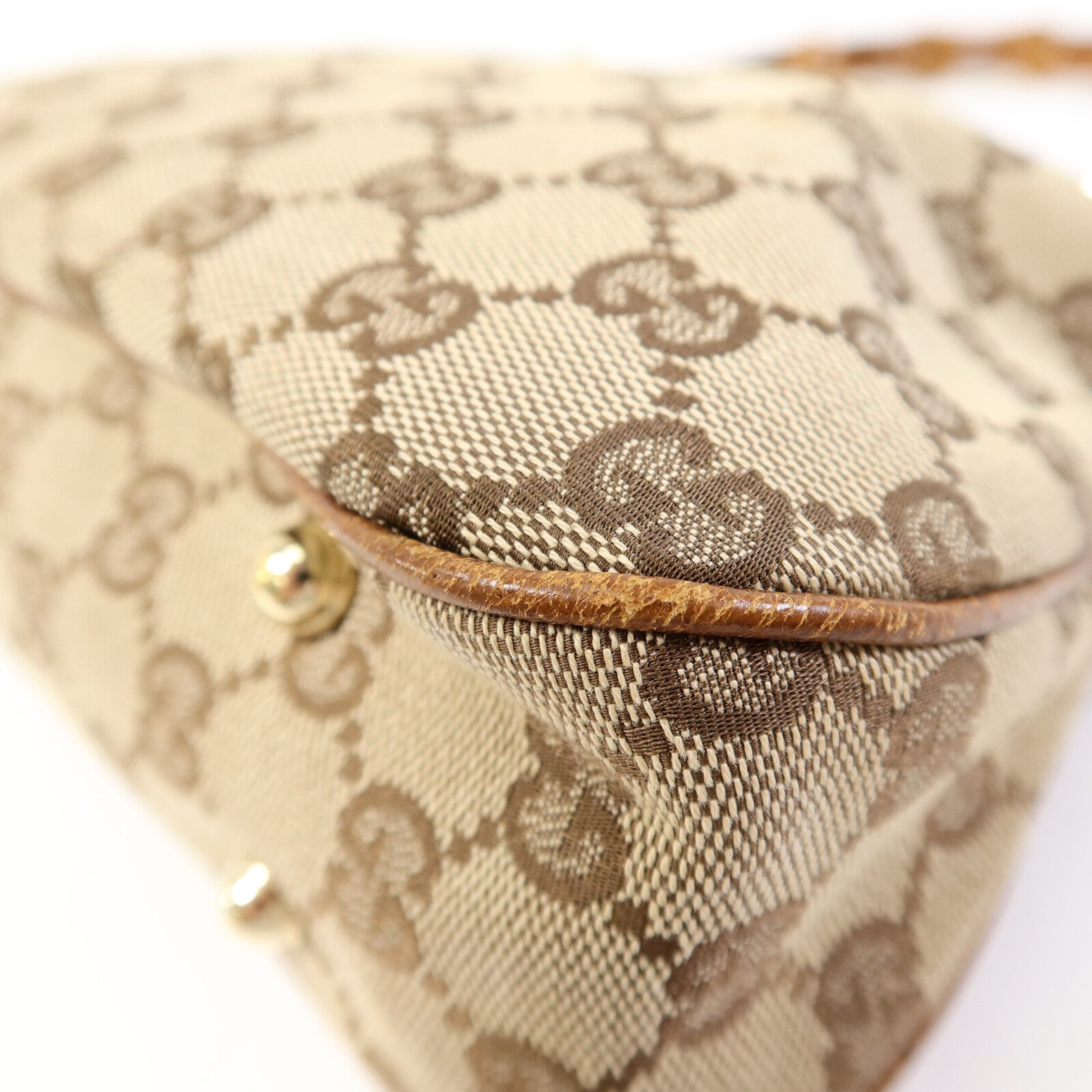 GUCCI GG帆布Bamboo Hand Bag手挽袋