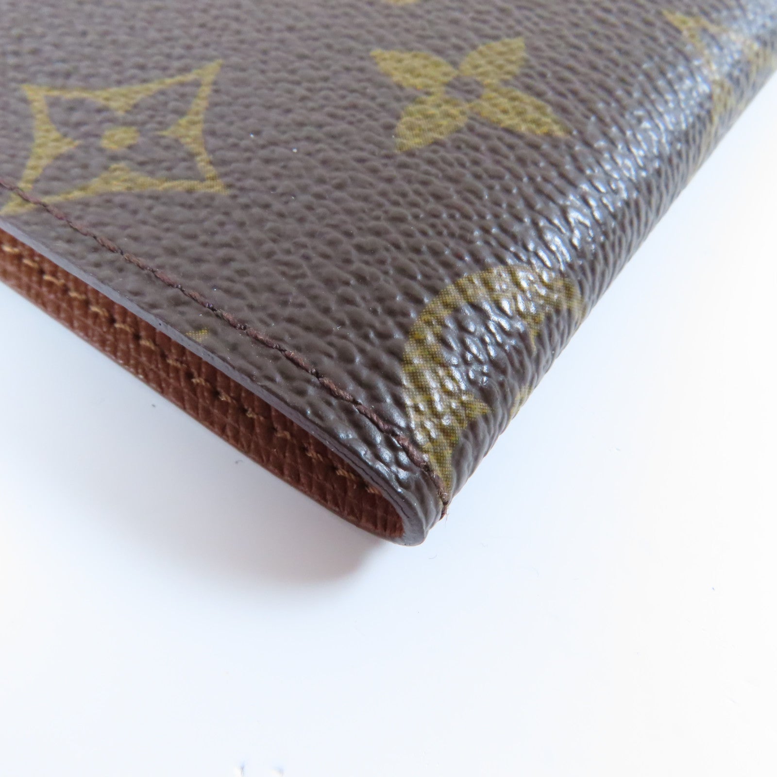 LOUIS VUITTON 【激減優惠】Monogram Porte Cartes Crdit Pression金扣卡片套啡色