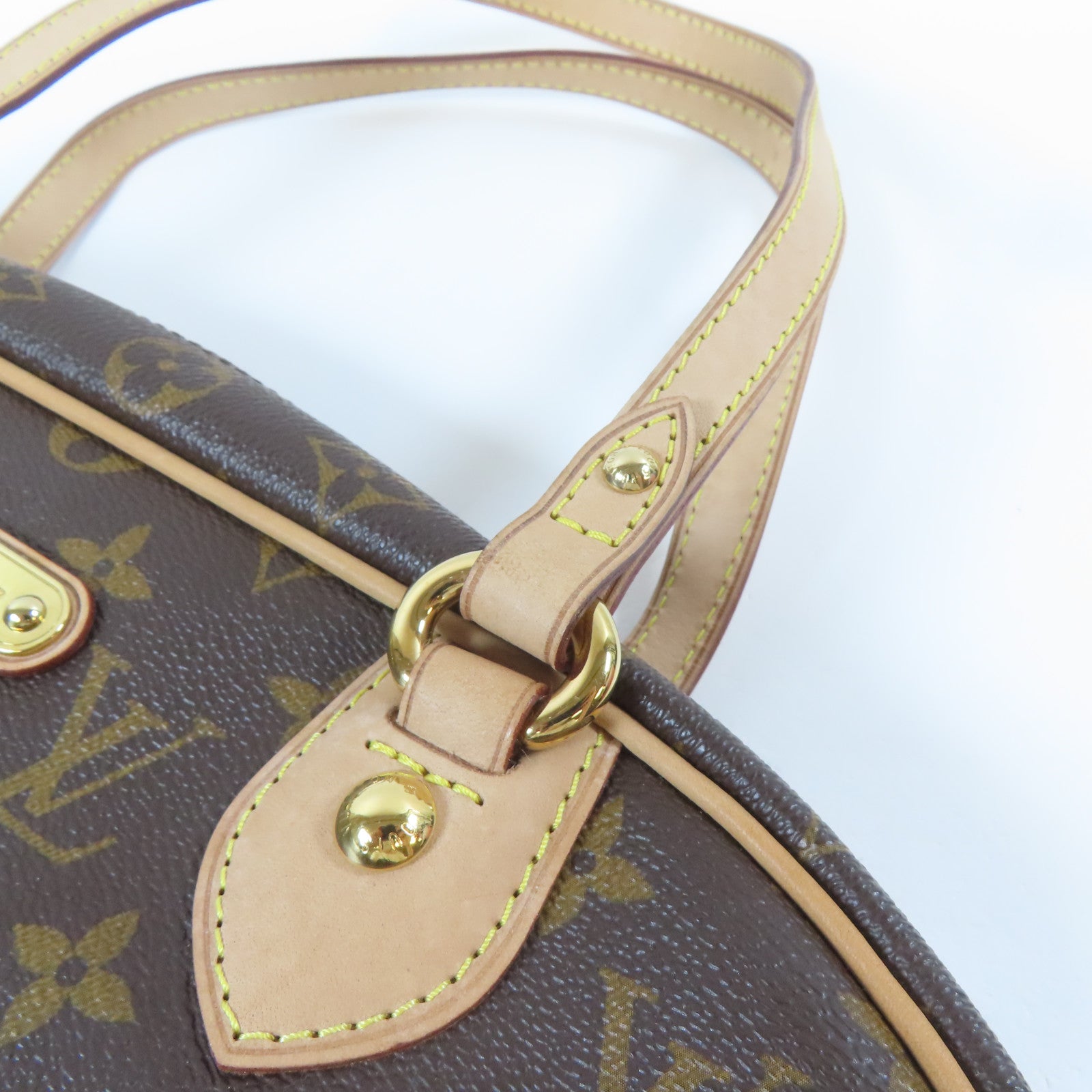 LOUIS VUITTON 【激減優惠】Monogram Montorgueil PM金扣手挽袋啡色